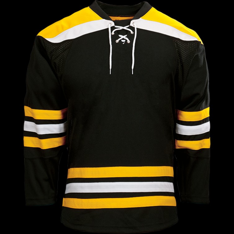 Cheap Kobe K3G Pro Series Senior Hockey Jerseys Black-Gold-White