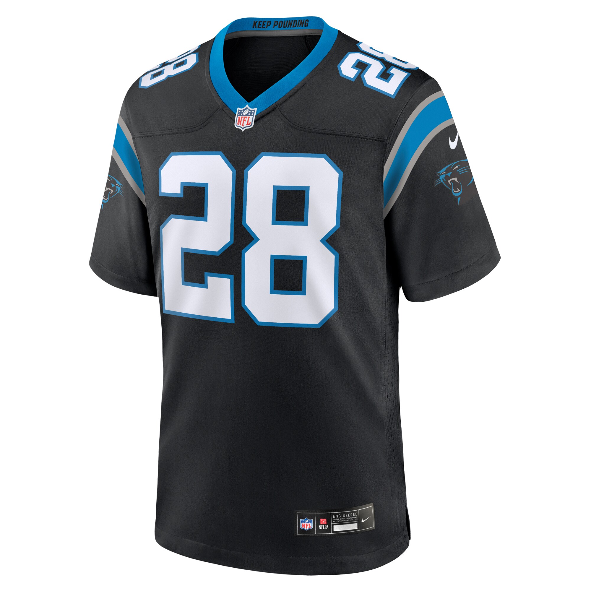 Jashaun Corbin Carolina Panthers Nike Team Game Jersey -  Black