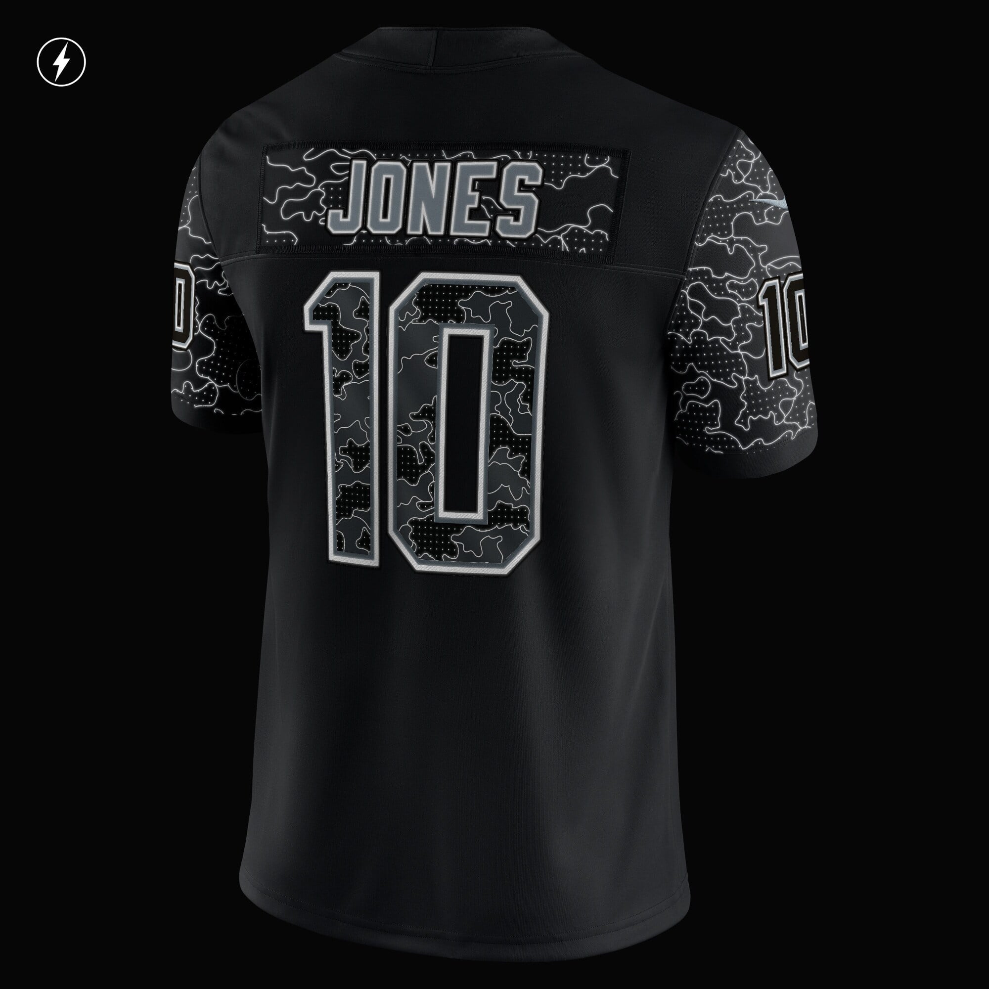 Men's Nike Mac Jones Black New England Patriots RFLCTV Limited Jersey