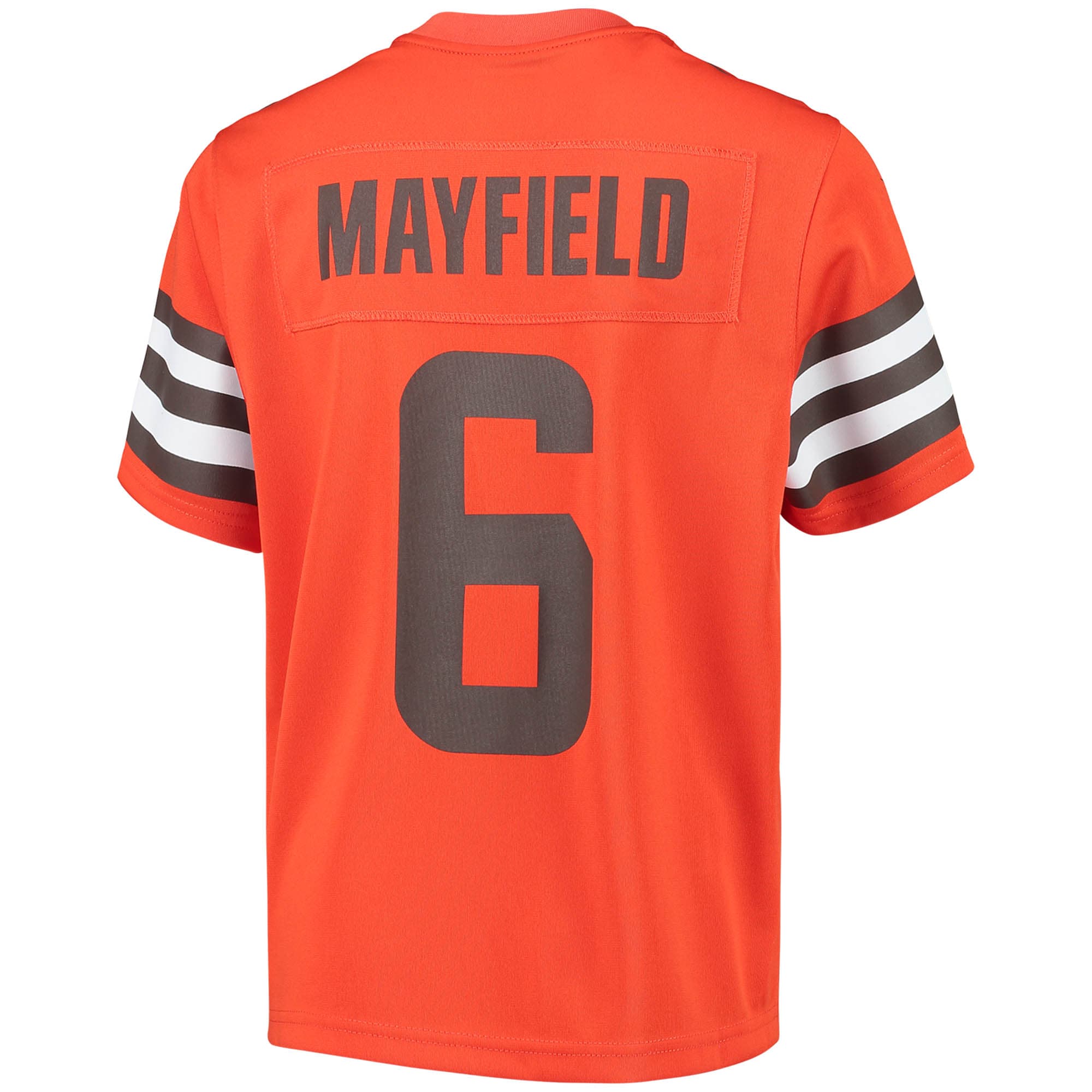 Youth Nike Baker Mayfield Orange Cleveland Browns Inverted Team Game Jersey