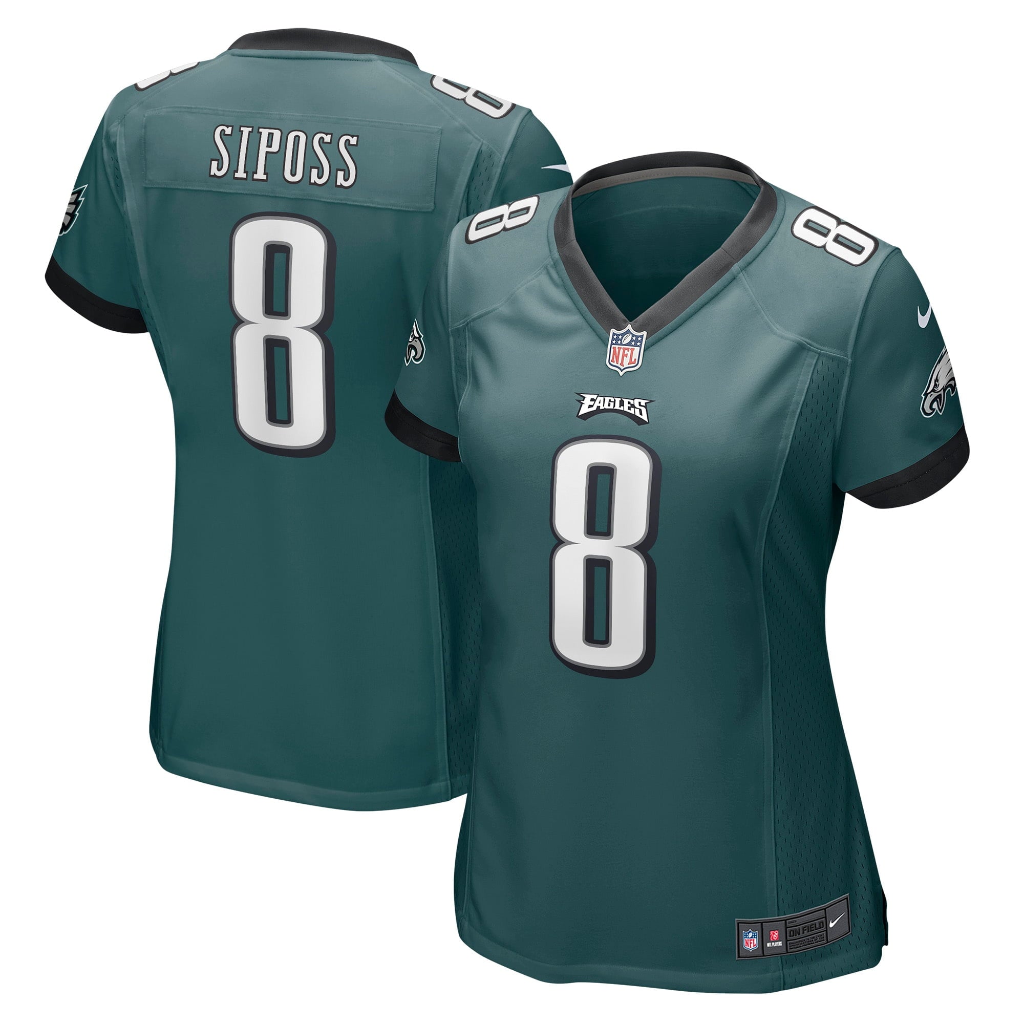 Women's Nike Arryn Siposs Midnight Green Philadelphia Eagles Game Jersey