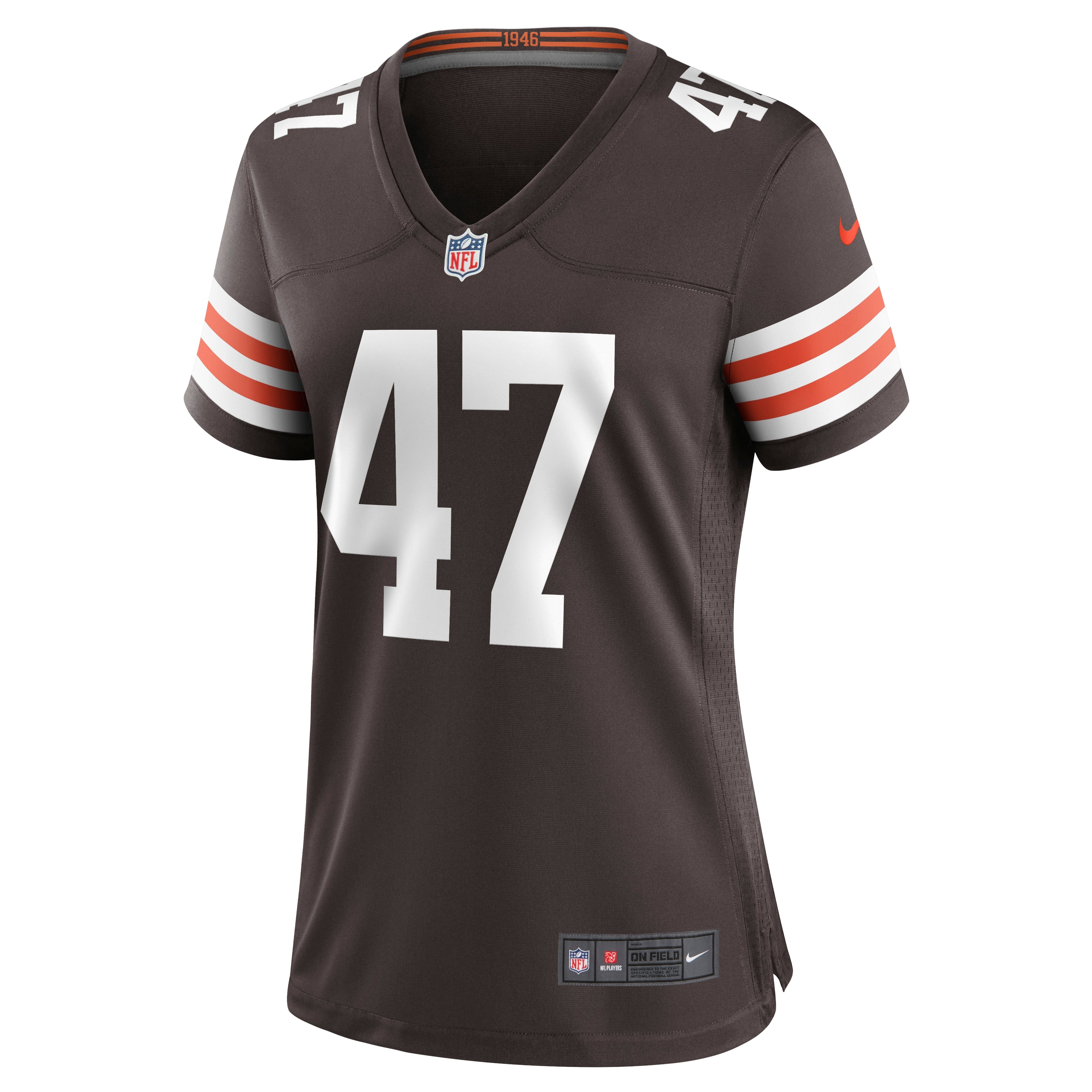 Women's Nike Charley Hughlett Brown Cleveland Browns Game Jersey