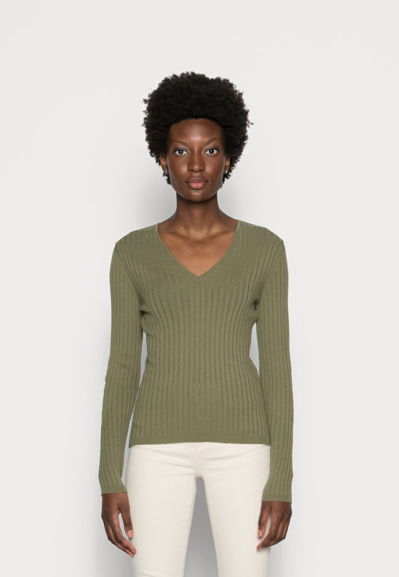 Clearance Anna Field Jersey De Punto – Khaki, Mujer L