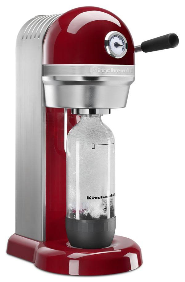 KitchenAid Sparkling Beverage Maker Powered by Sodastream with Mini CO2 Carbonator Empire Red KSS3121ER 5741