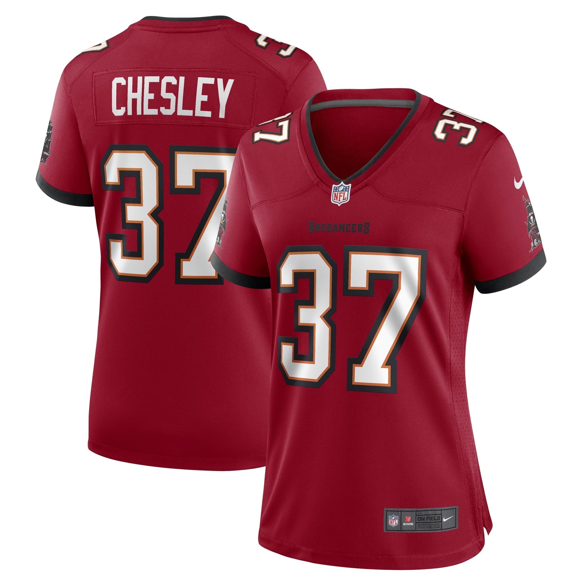 Women's Nike Anthony Chesley Red Tampa Bay Buccaneers Game Player Jersey
