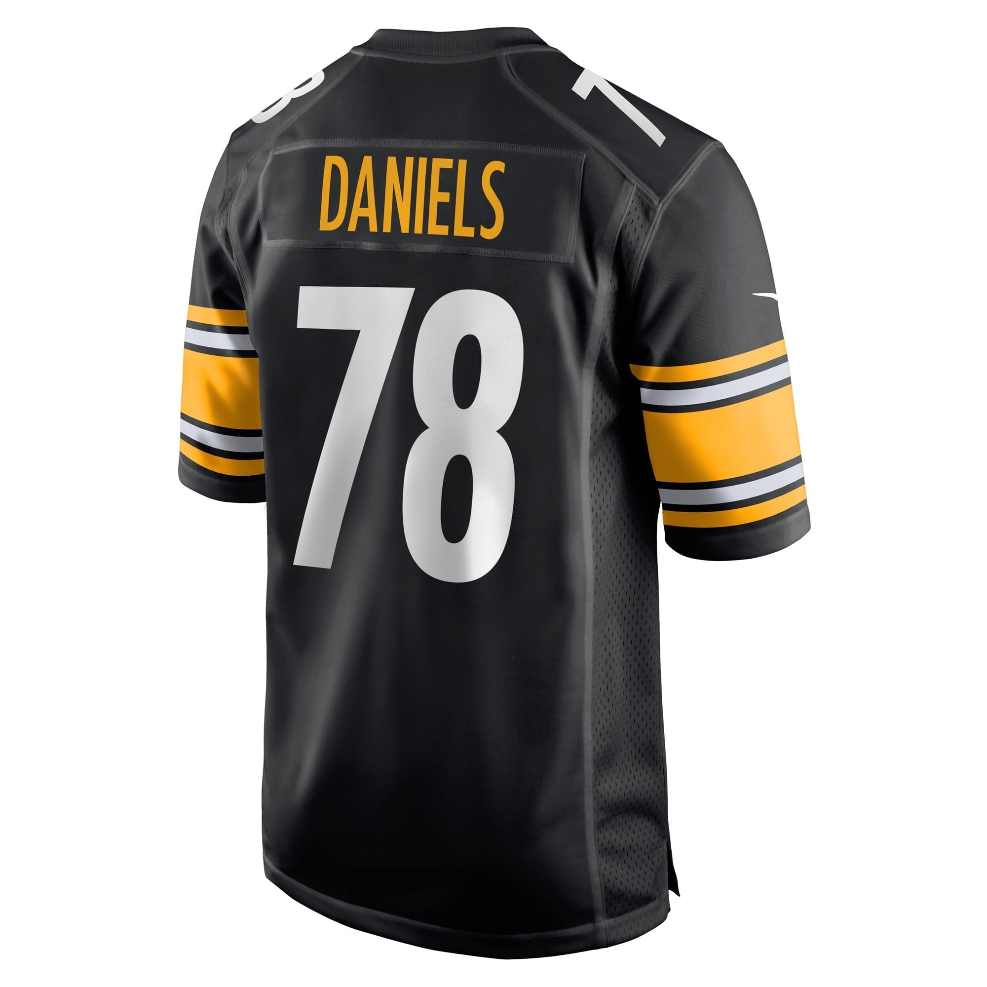 Men's Nike James Daniels Black Pittsburgh Steelers Game Player Jersey