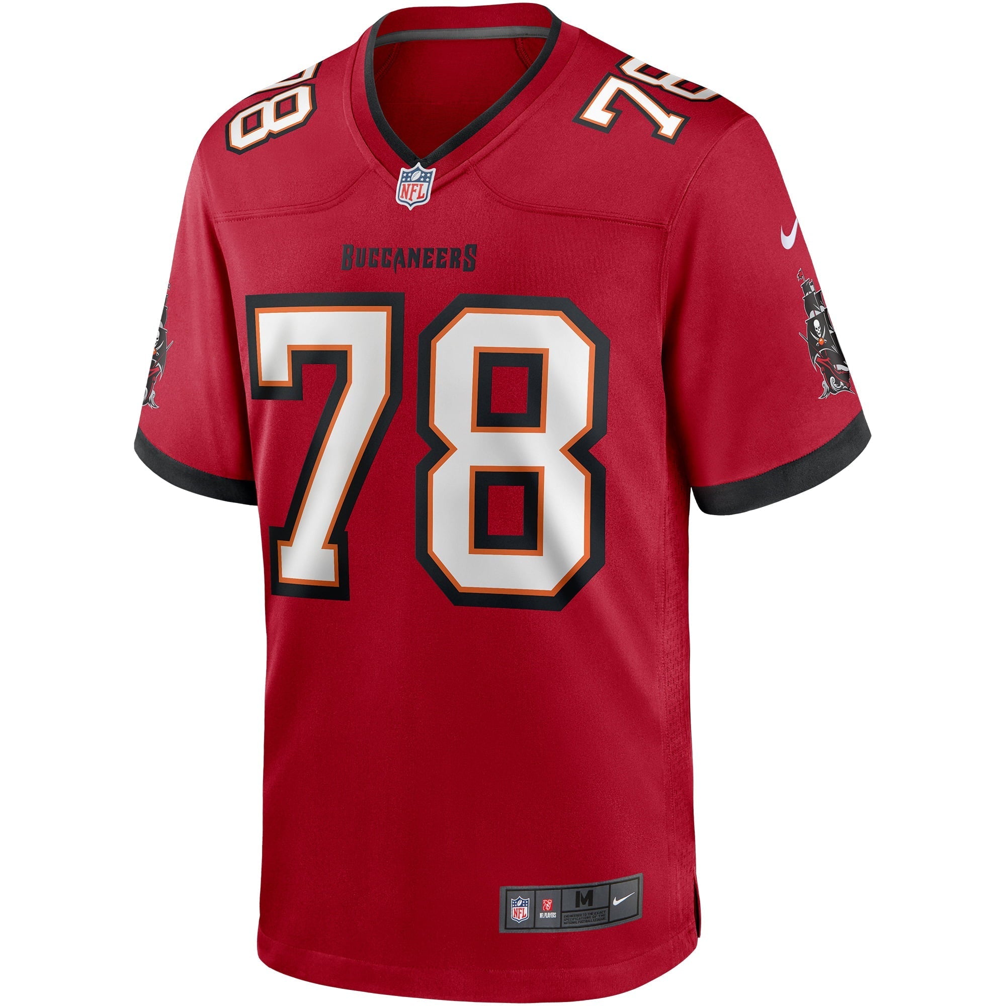 Men's Nike Tristan Wirfs Red Tampa Bay Buccaneers Player Game Jersey