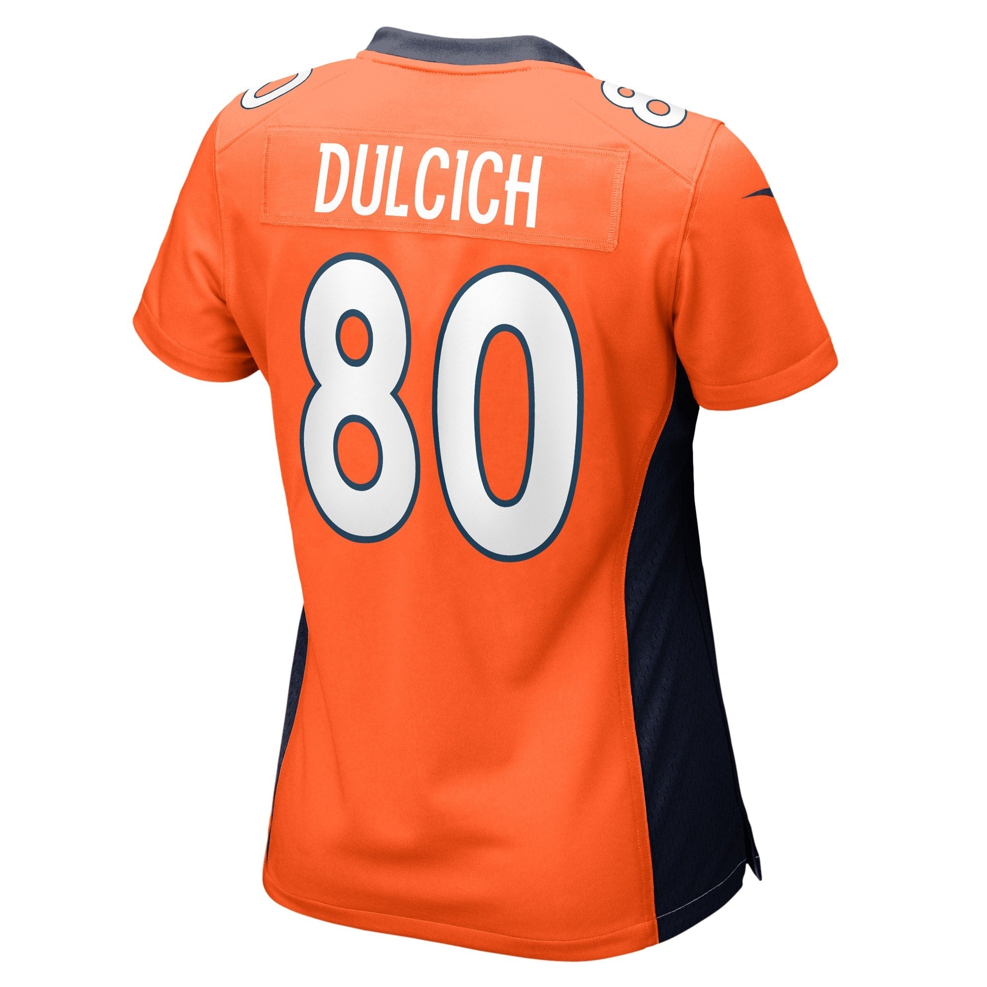 Women's Nike Greg Dulcich Orange Denver Broncos Game Player Jersey