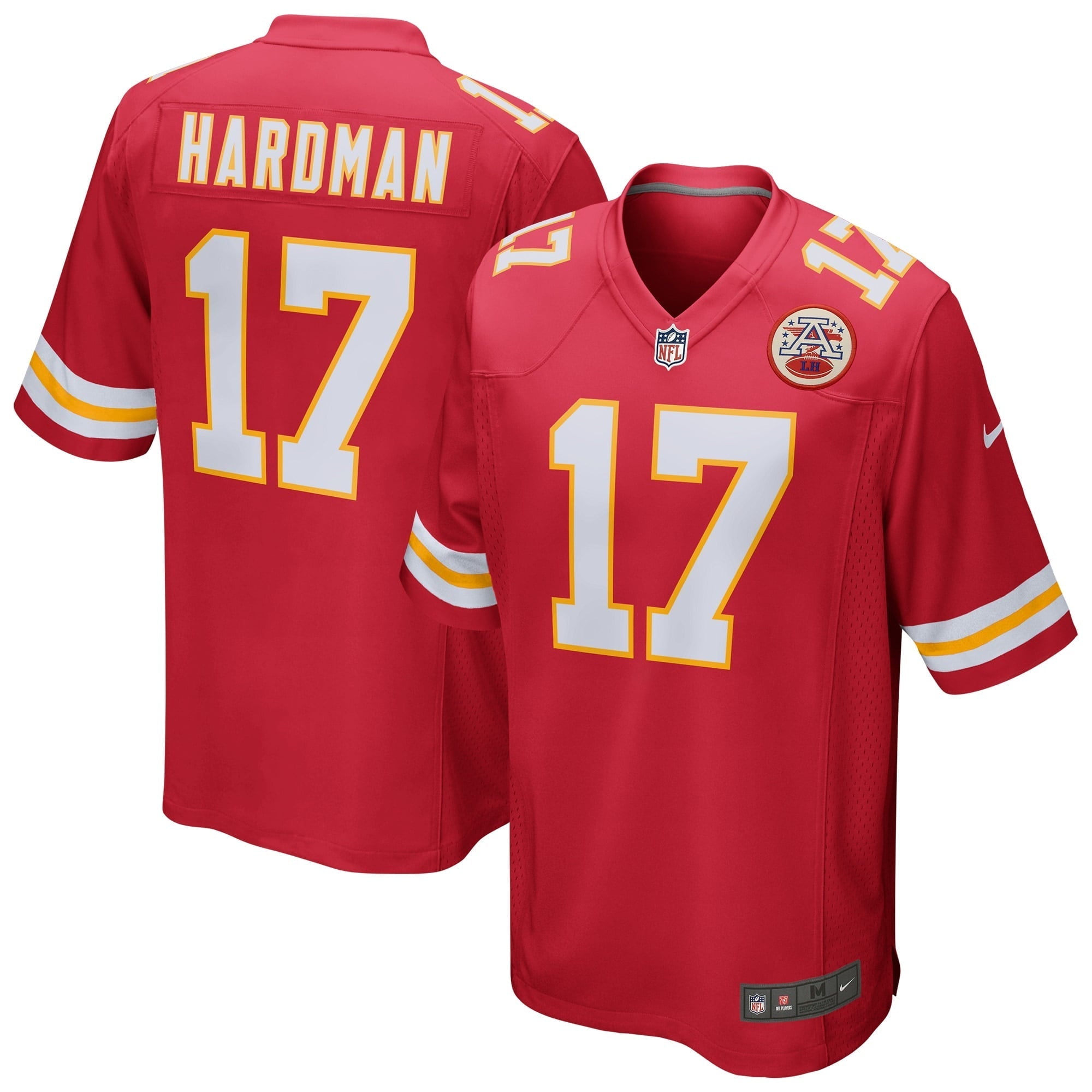 Men's Nike Mecole Hardman Red Kansas City Chiefs Game Jersey