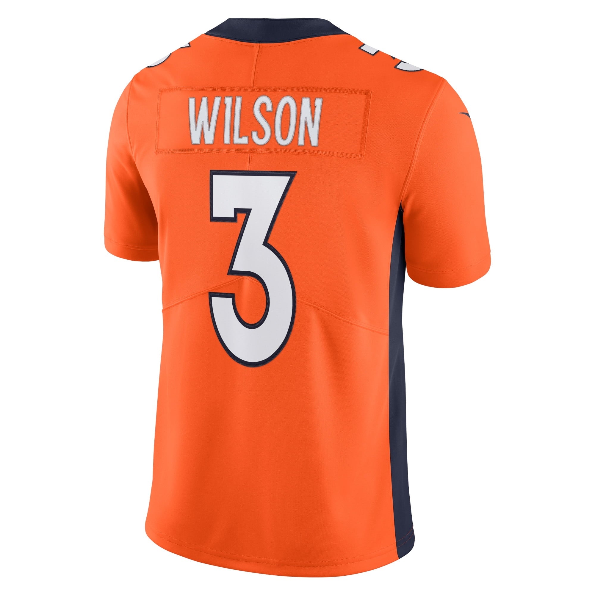 Men's Nike  Russell Wilson  Orange Denver Broncos Team Vapor Limited Jersey
