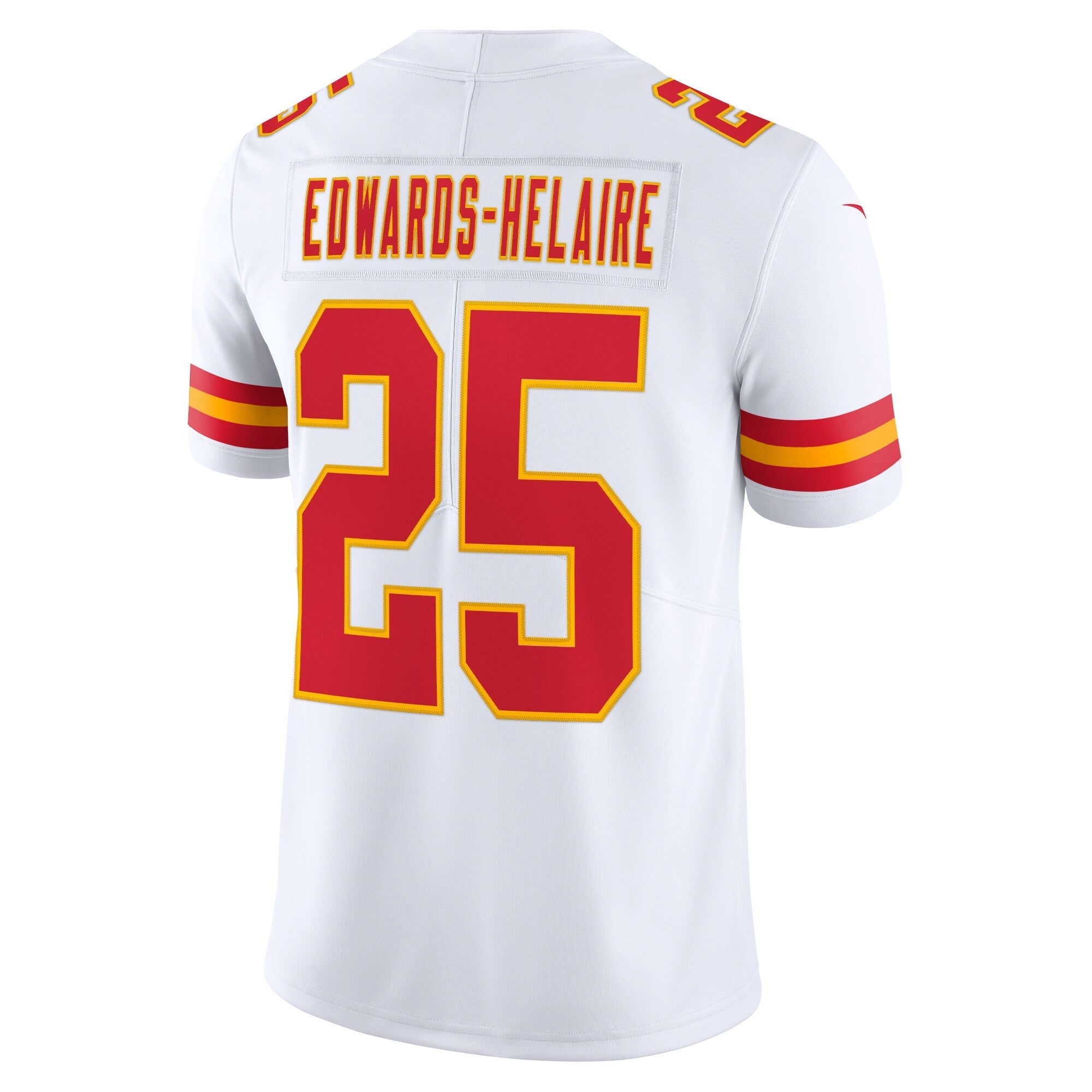 Men's Nike Clyde Edwards-Helaire White Kansas City Chiefs Vapor Limited Jersey