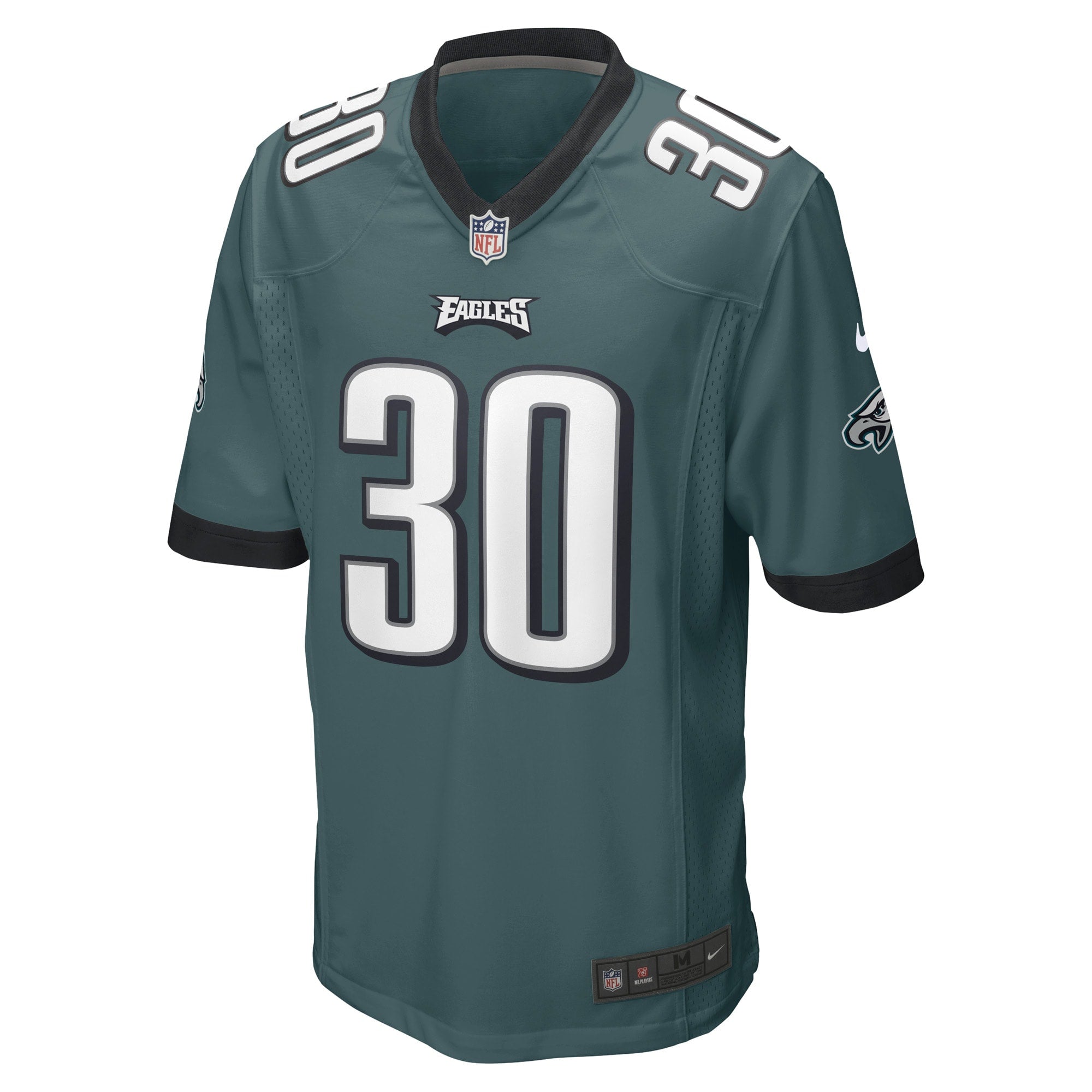 Men's Nike Kennedy Brooks Midnight Green Philadelphia Eagles Game Player Jersey