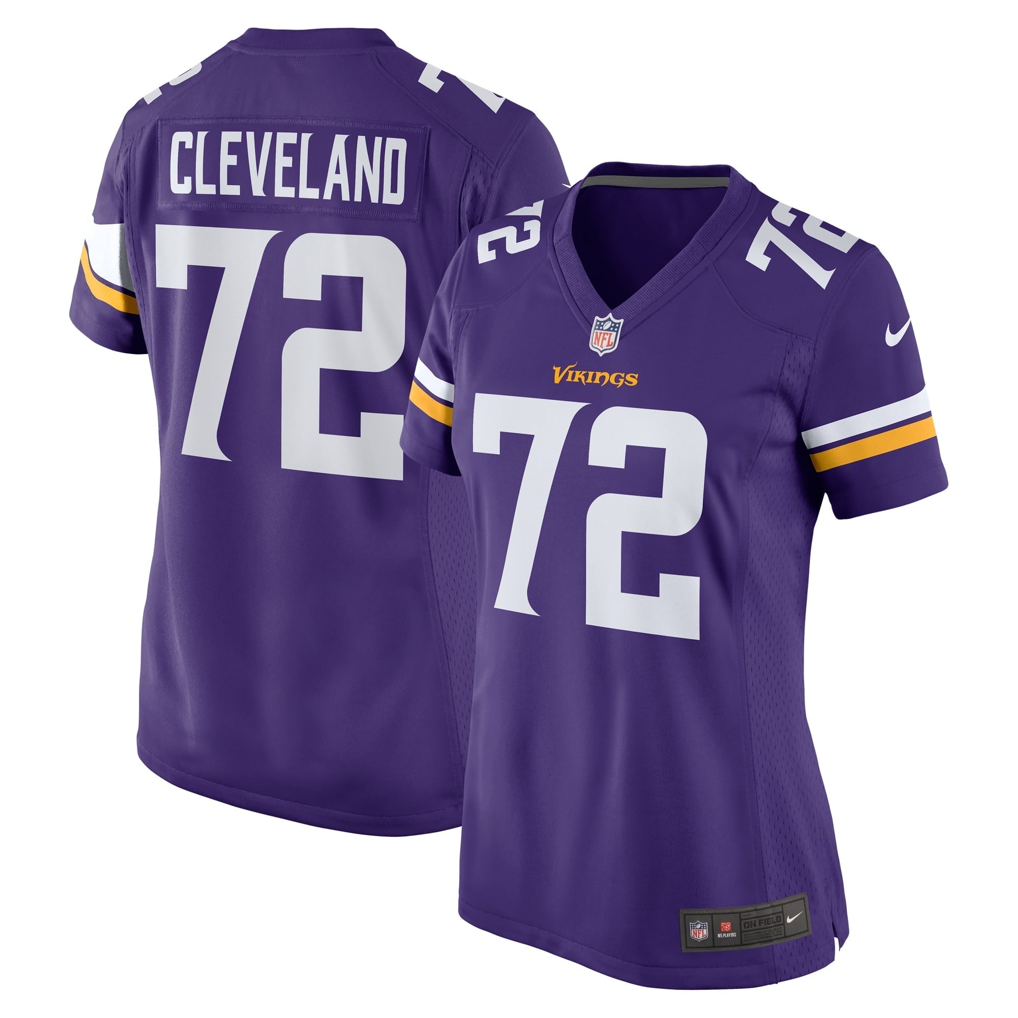 Women's Nike Ezra Cleveland Purple Minnesota Vikings Game Jersey
