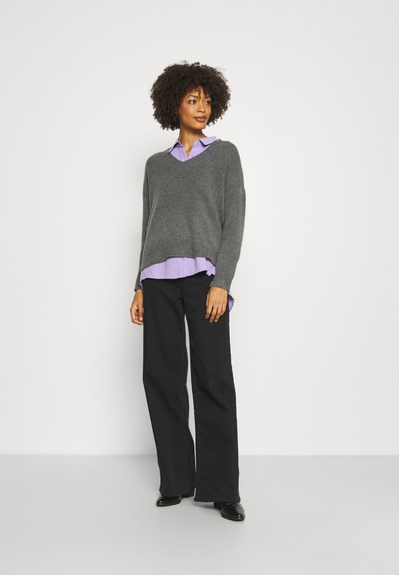 Clearance Anna Field Jersey De Punto – Mottled Dark Grey, Mujer L