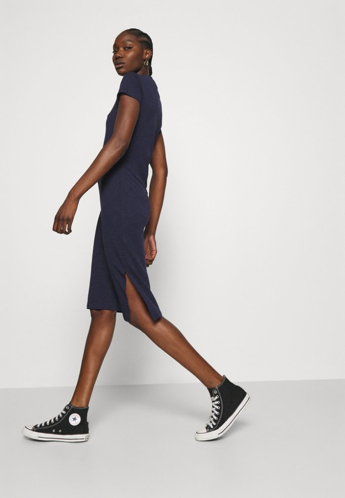 Clearance Zign Jersey Dress – Dark Blue L