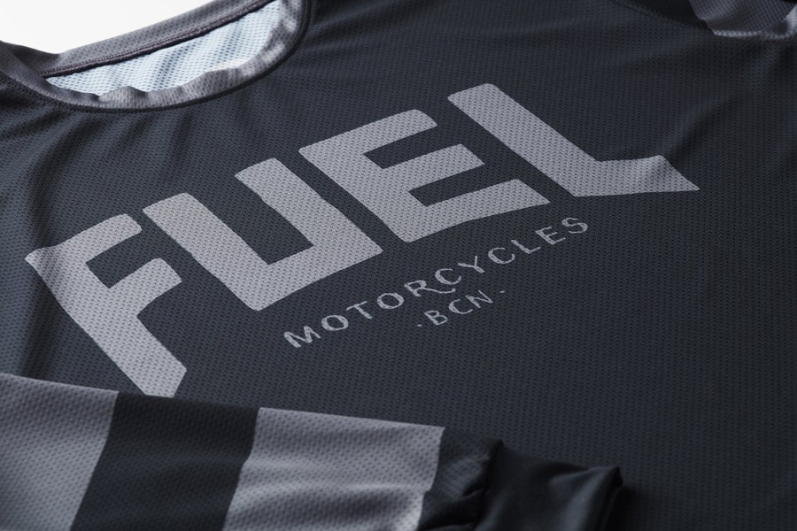 Sale FUEL MOTORCYCLES FUEL – “Grey Strips” Enduro Jersey Long Sleeve T’s S