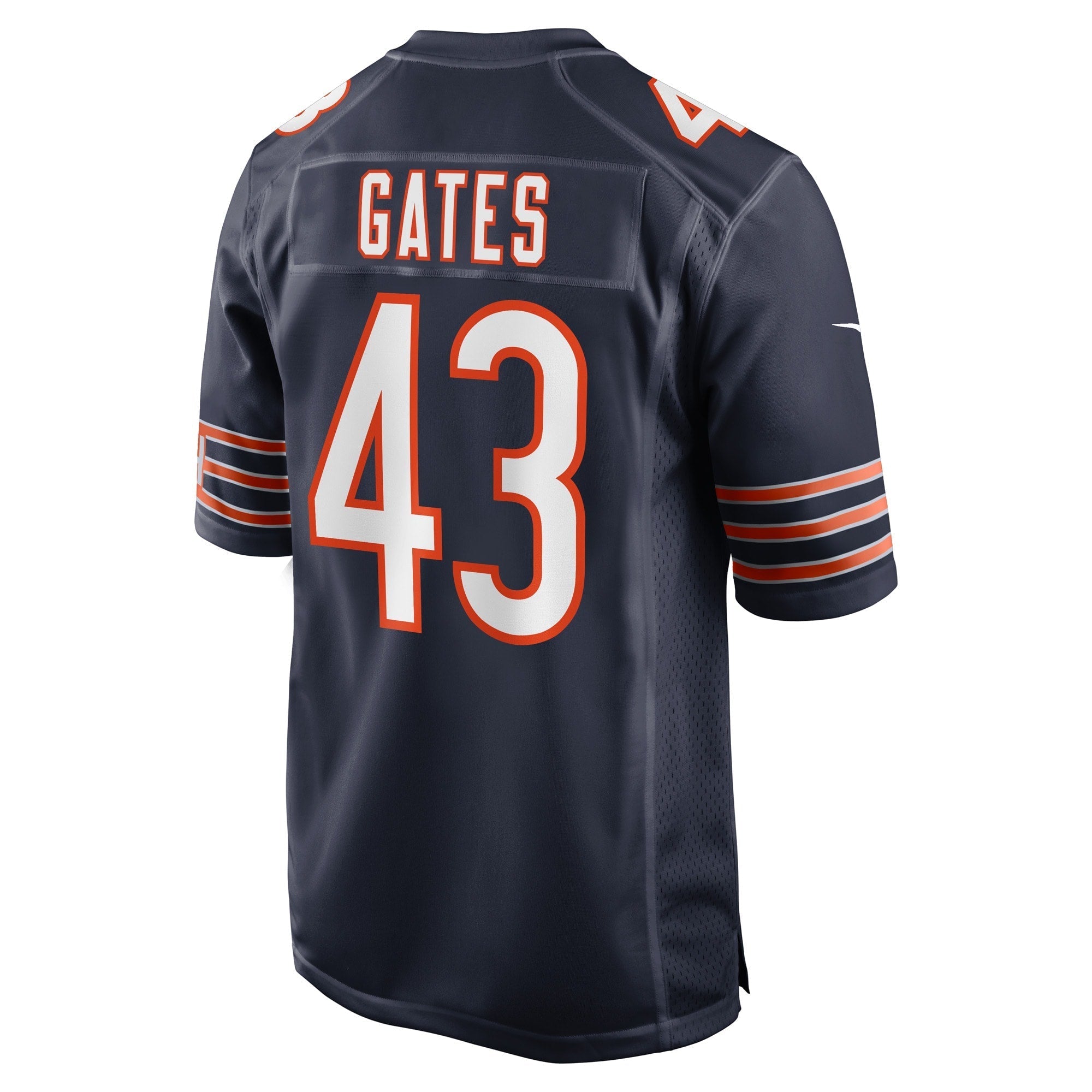 Men's Nike DeMarquis Gates Navy Chicago Bears Game Player Jersey