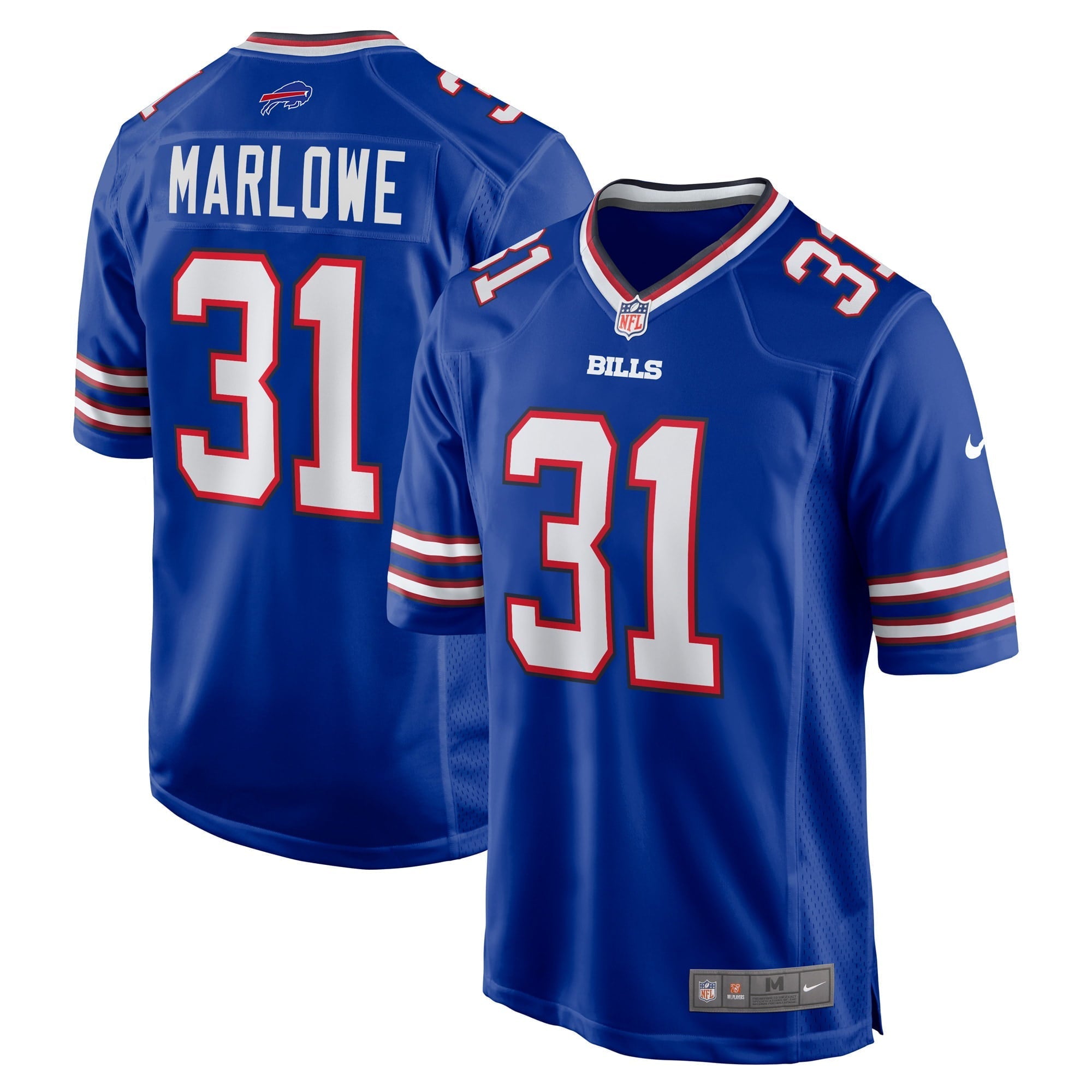 Men's Nike Dean Marlowe Royal Buffalo Bills Game Player Jersey