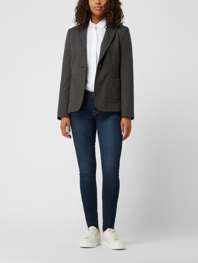 Discount Windsor Blazer Aus Jersey Mit Hahnentritt – Olivgrün 34