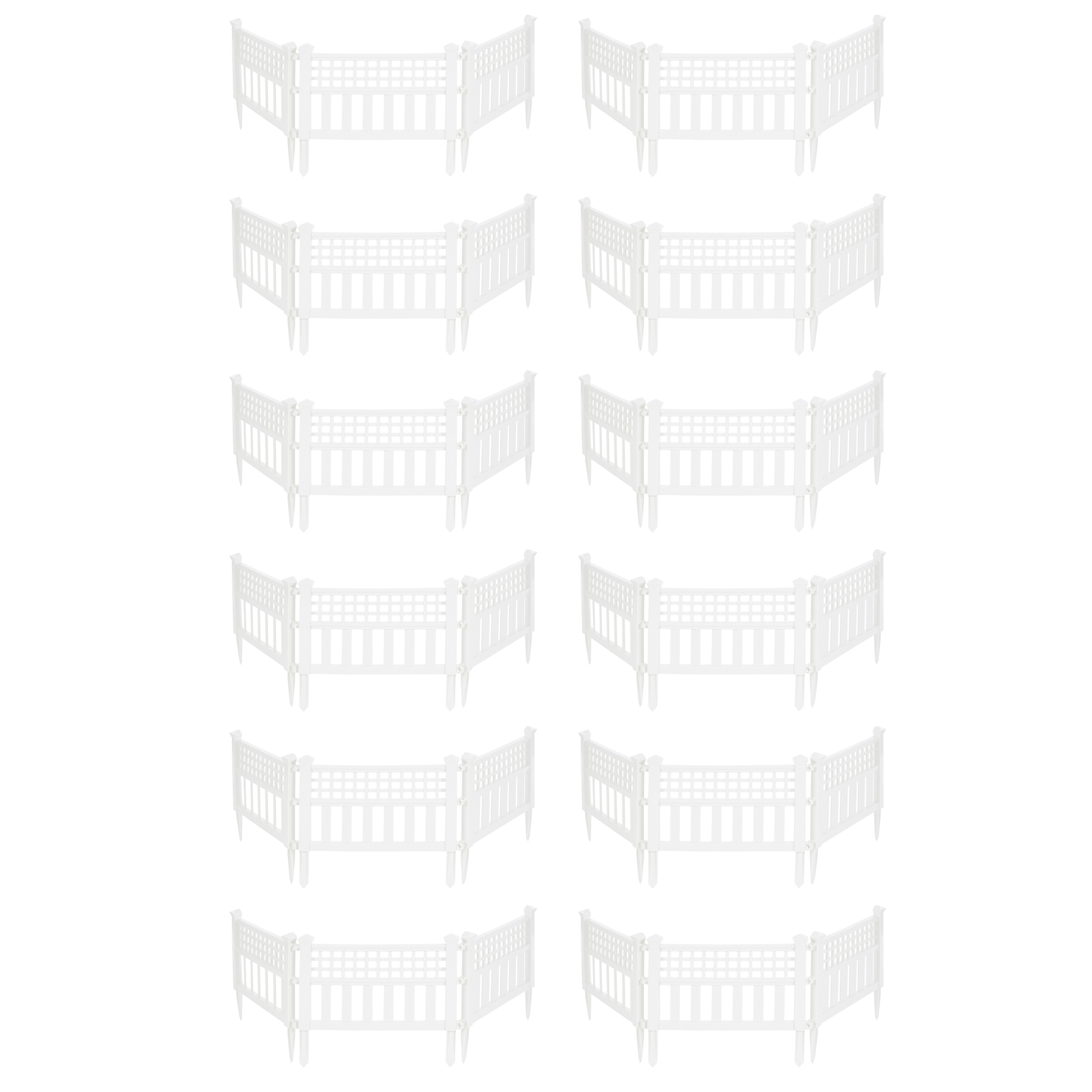 Suncast Grand View 14 5 X 24 Garden Border Fence Panel White 12 Suncast grand view 14 5 x 24 garden border fence panel white 12