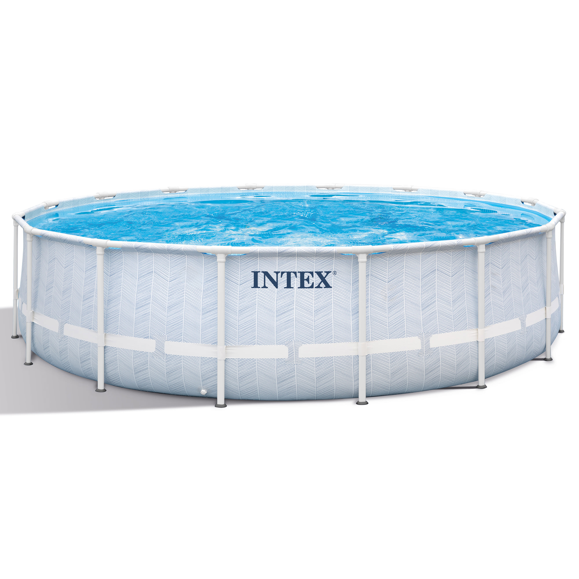 Intex 16 x 48 prism frame chevron premium pool set above ground