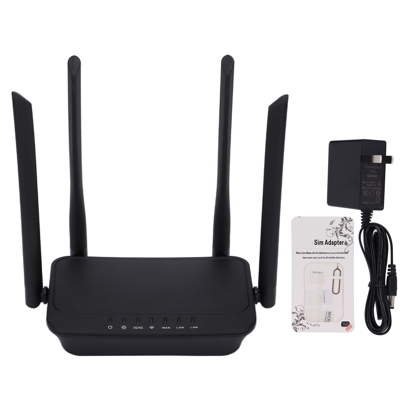 4G WiFi Router LTE Modem Router Better Coverage Area with SIM Card Tray ...