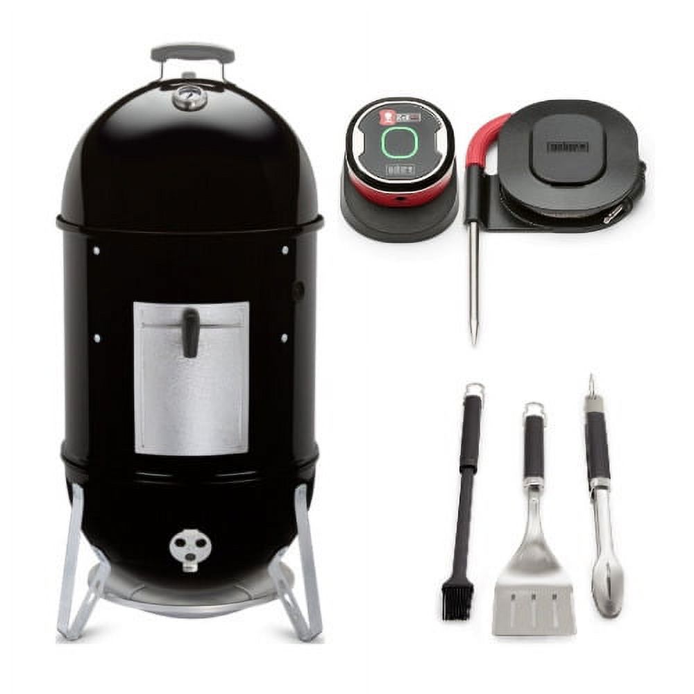 Weber Smokey Mountain Cooker 18-Inch Smoker All-in-One Bundle - Texas ...