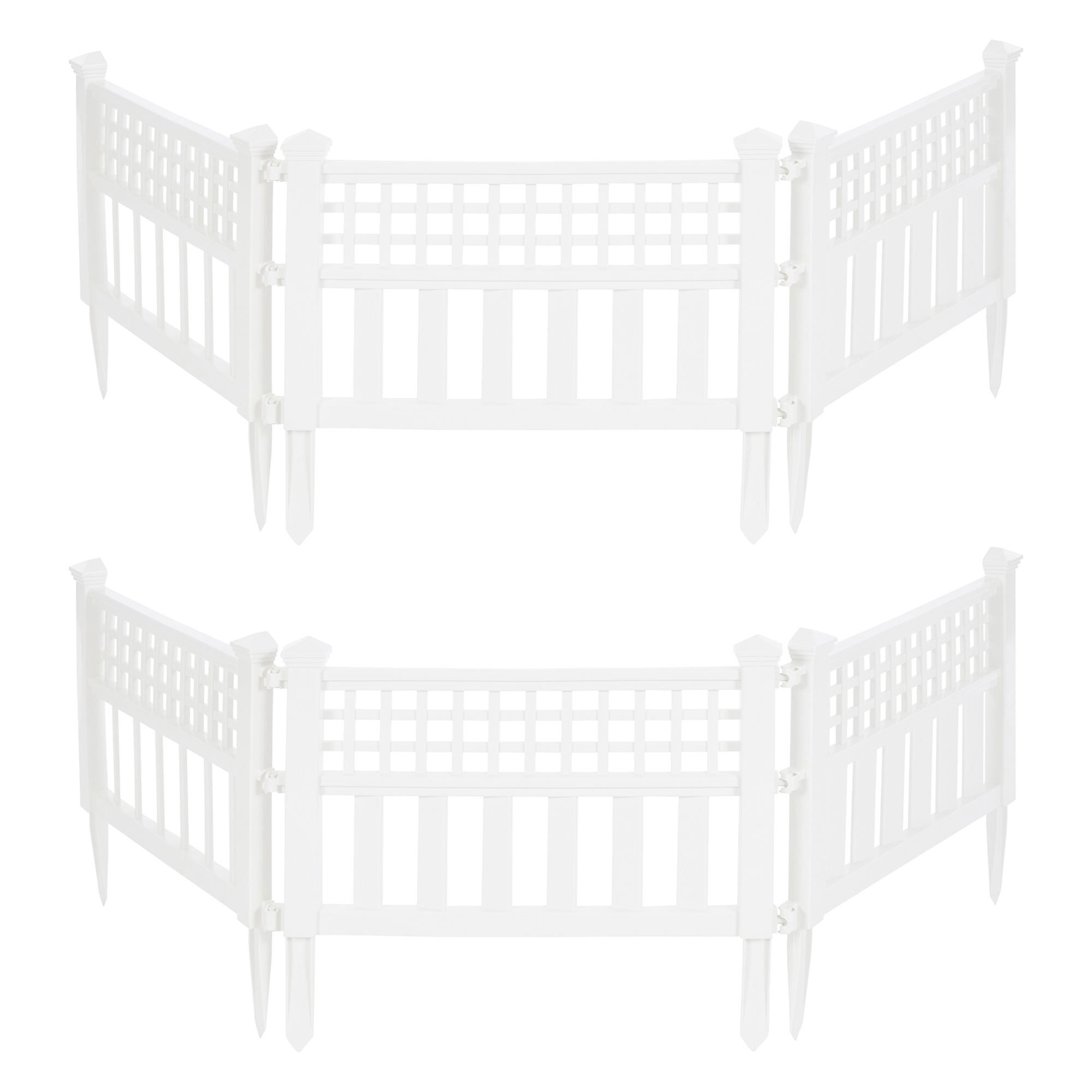 Suncast Grand View 14 5 X 24 Garden Border Fence Panel White 2 Pack Suncast grand view 14 5 x 24 garden border fence panel white 2 pack