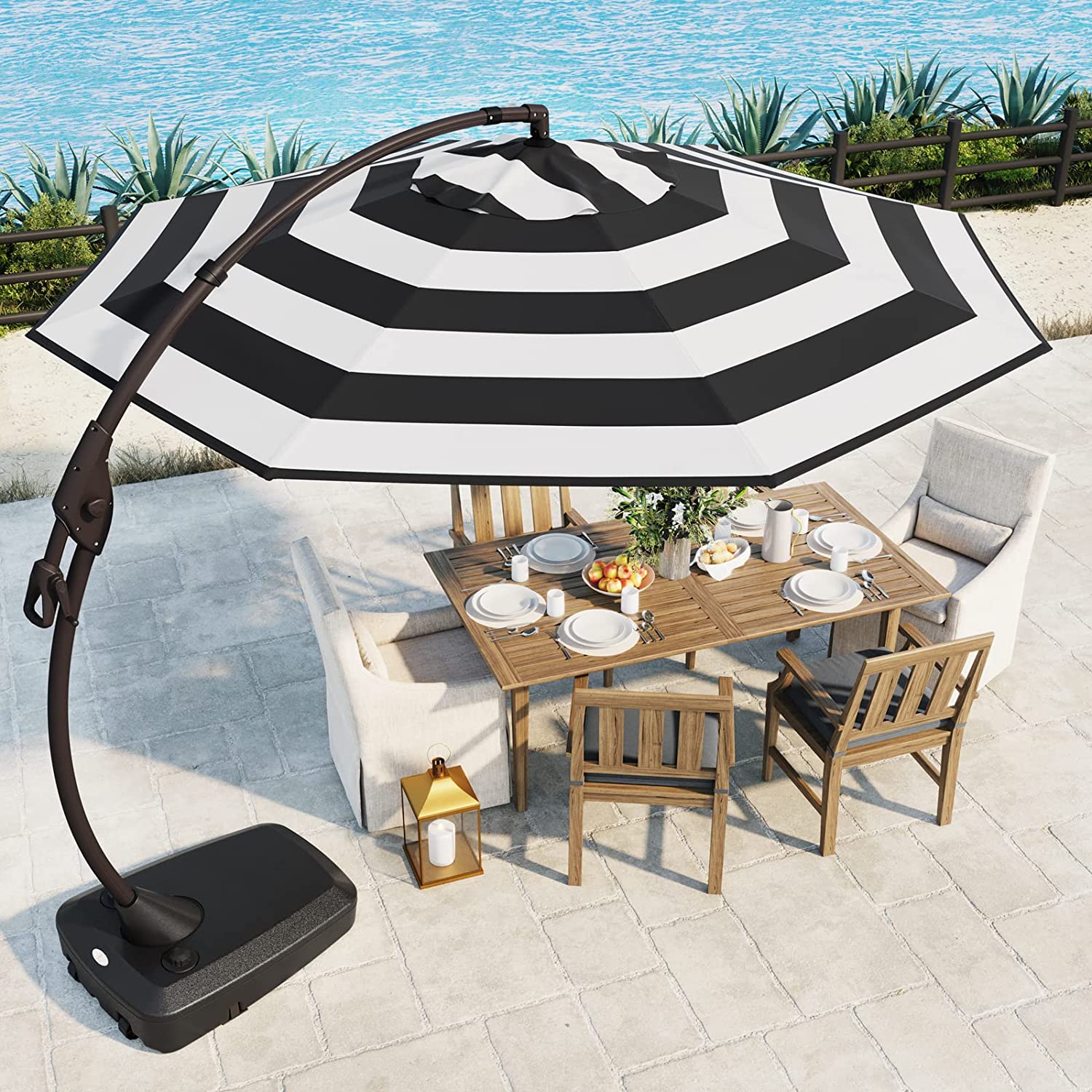 Large Patio Umbrella And Base