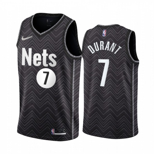 Brooklyn Brooklyn Nets #7 Kevin Durant Black NBA Swingman 2020-21 Earned Edition Jersey Mens