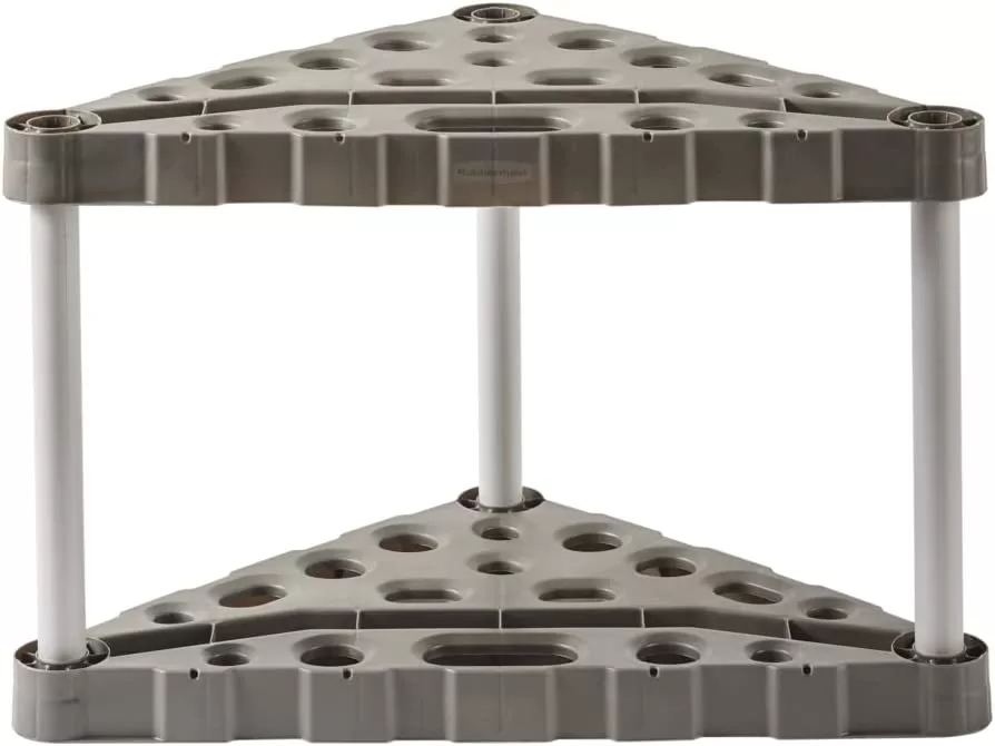 Rubbermaid Garage Corner Tool Tower Rack, Organizes up to 30 Long-Handled Tools