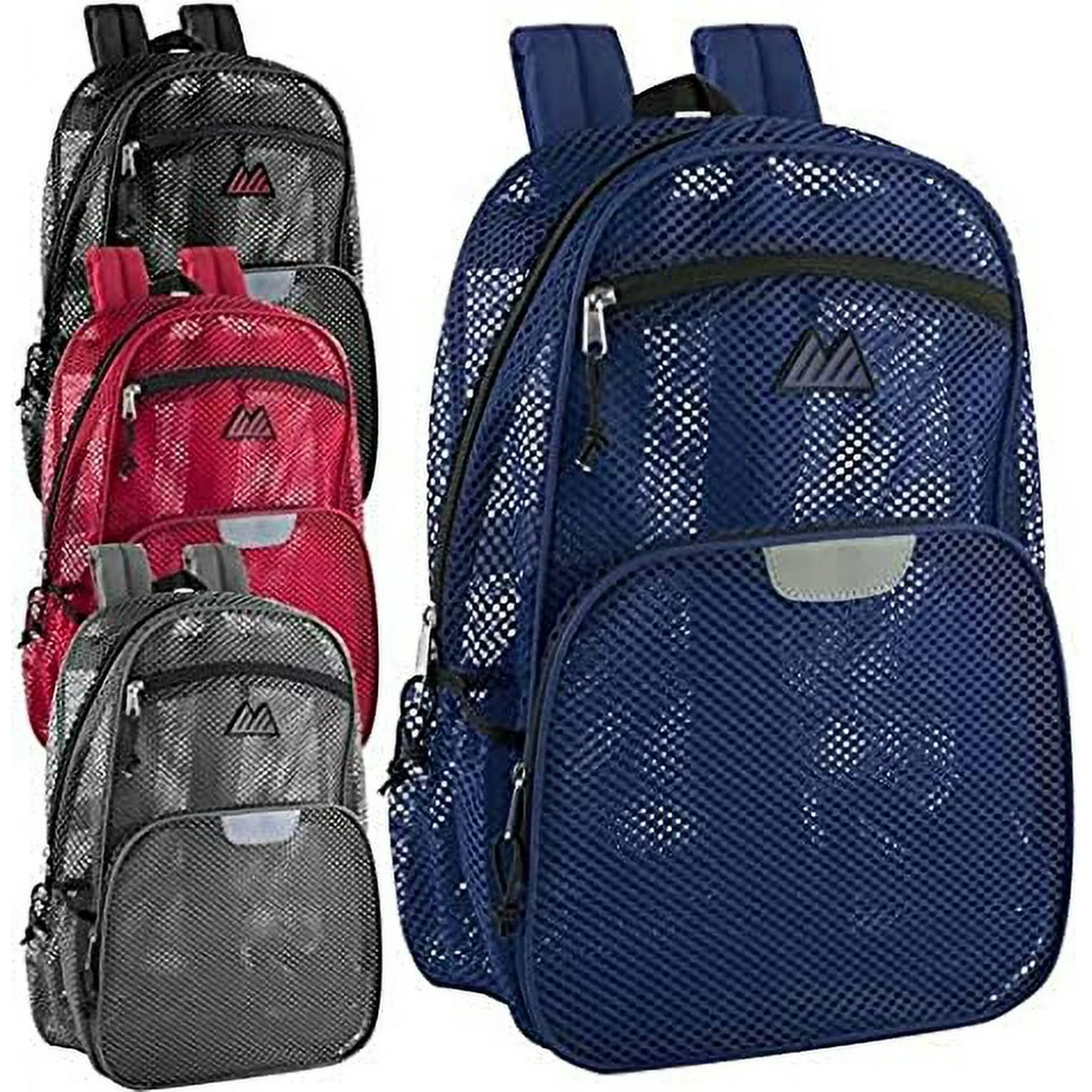 Trailmaker 8699 Pro Jersey Reflective Mesh Backpacks, Assorted Colors, Pack Of 24 Backpacks
