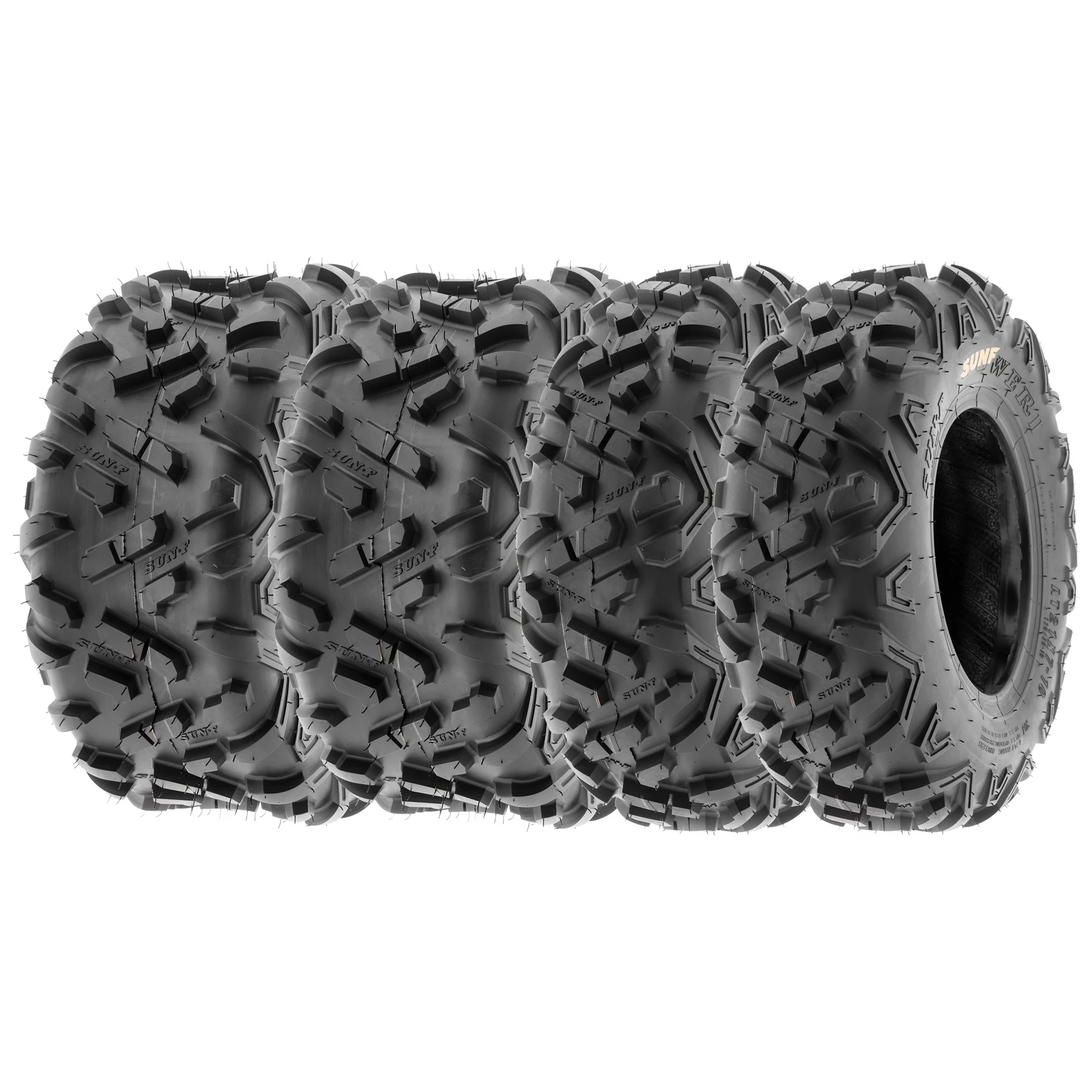 SunF All Terrain ATV UTV Tires 22x7-10 & 22x10-9 6 PR A051 (Complete Full Set of 4)