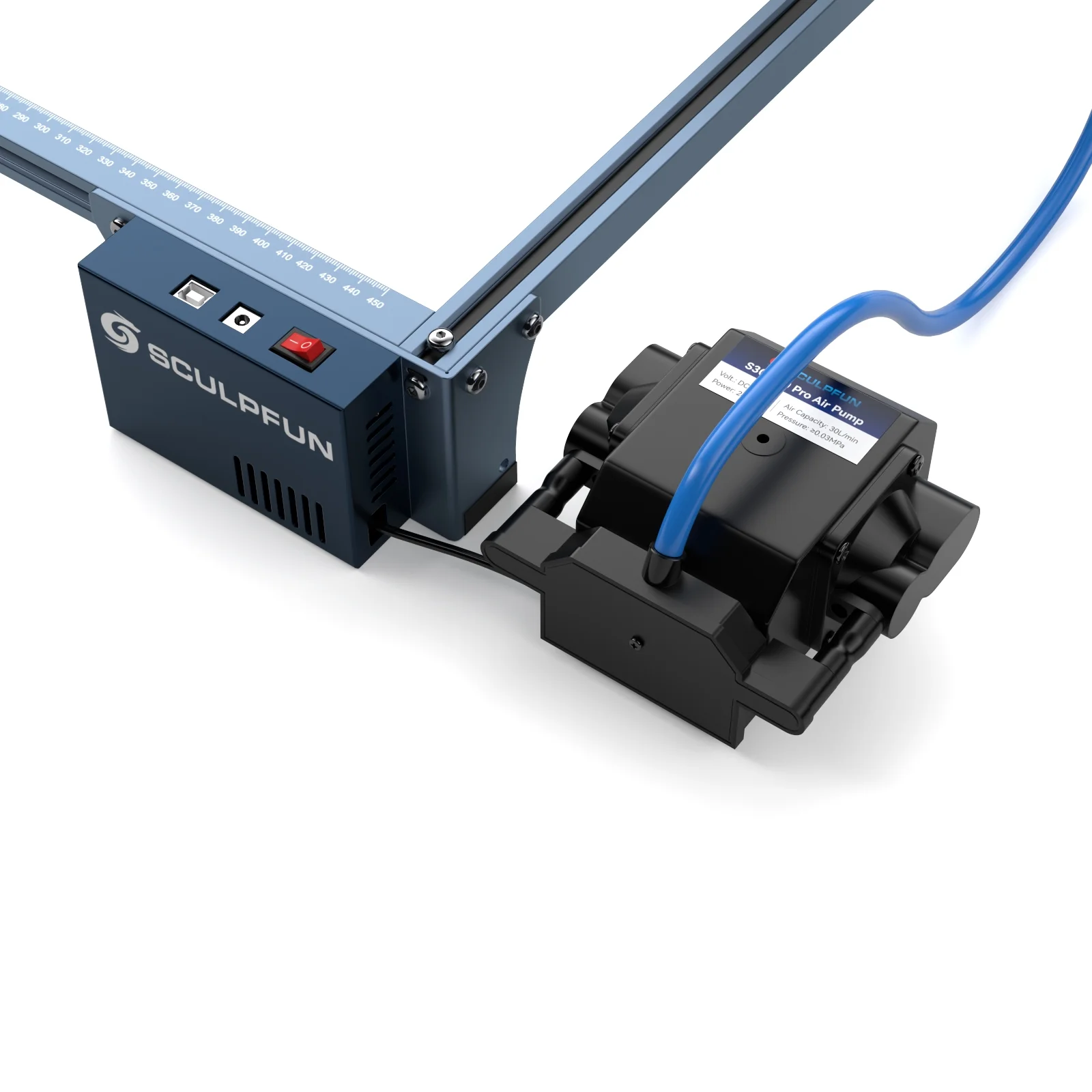 SCULPFUN Air assist kit,Air Assist Installation Kit 12V Kit 12V Version  Air Pump Suitable S9/S10 Assist Kit 30min/Min Air Pump S9/S10  32bit Kit 30min/Min Air Wennzy HUIOP PAPAPI QISUO