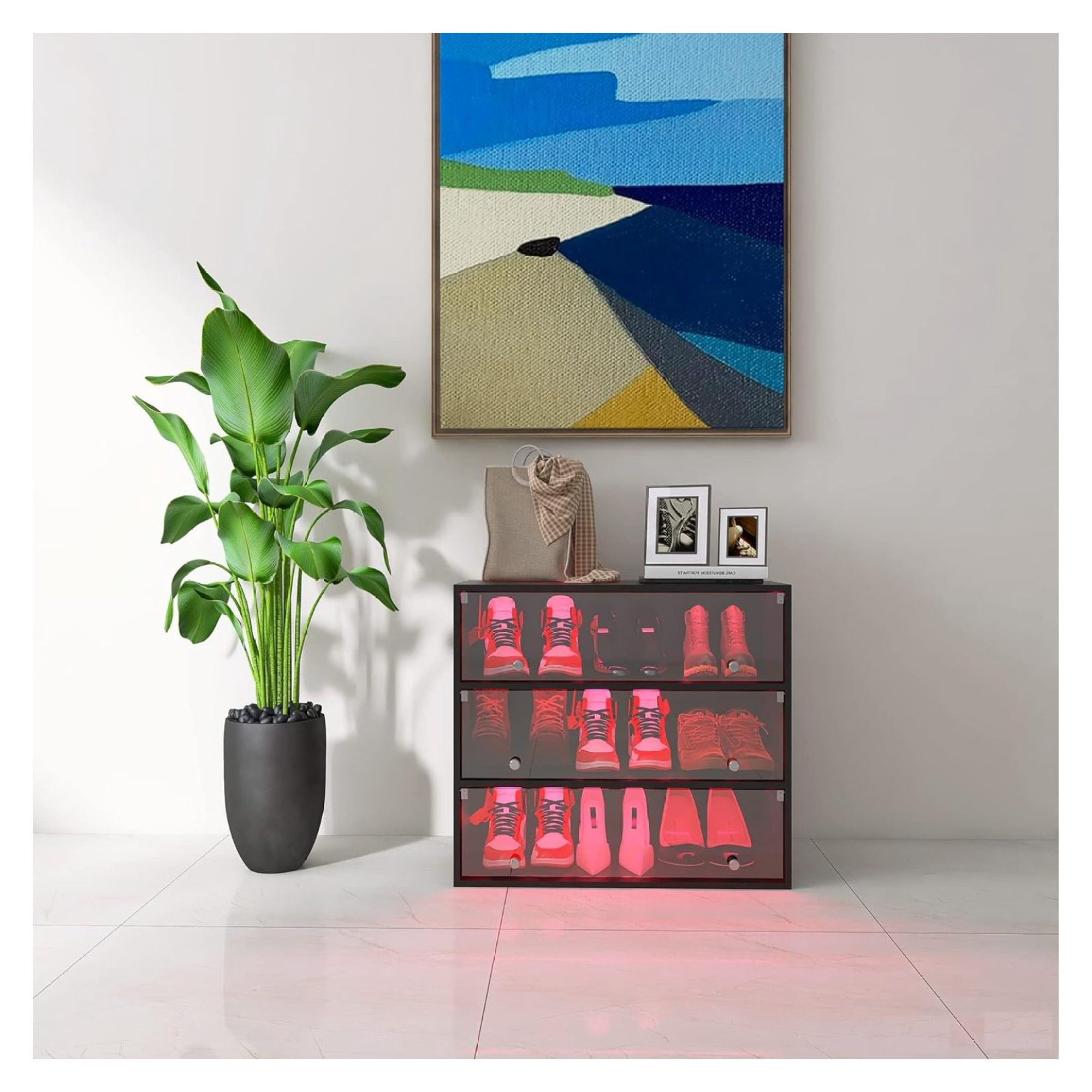 Led Shoe Display Box,Shoe Box Organizer,Shoe Cabinet,Shoe Collection ...