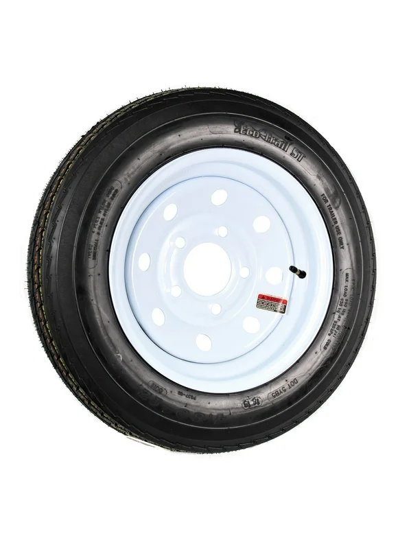 2-Pack Trailer Tire and Rim 480-12 4.80-12 480X12 LRC 5 Lug White ...