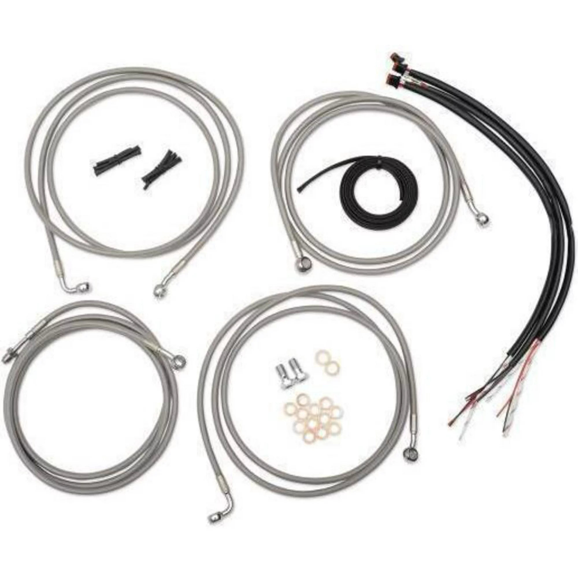 LA Choppers LA-8054KT2-16 Complete Handlebar Cable/Brake