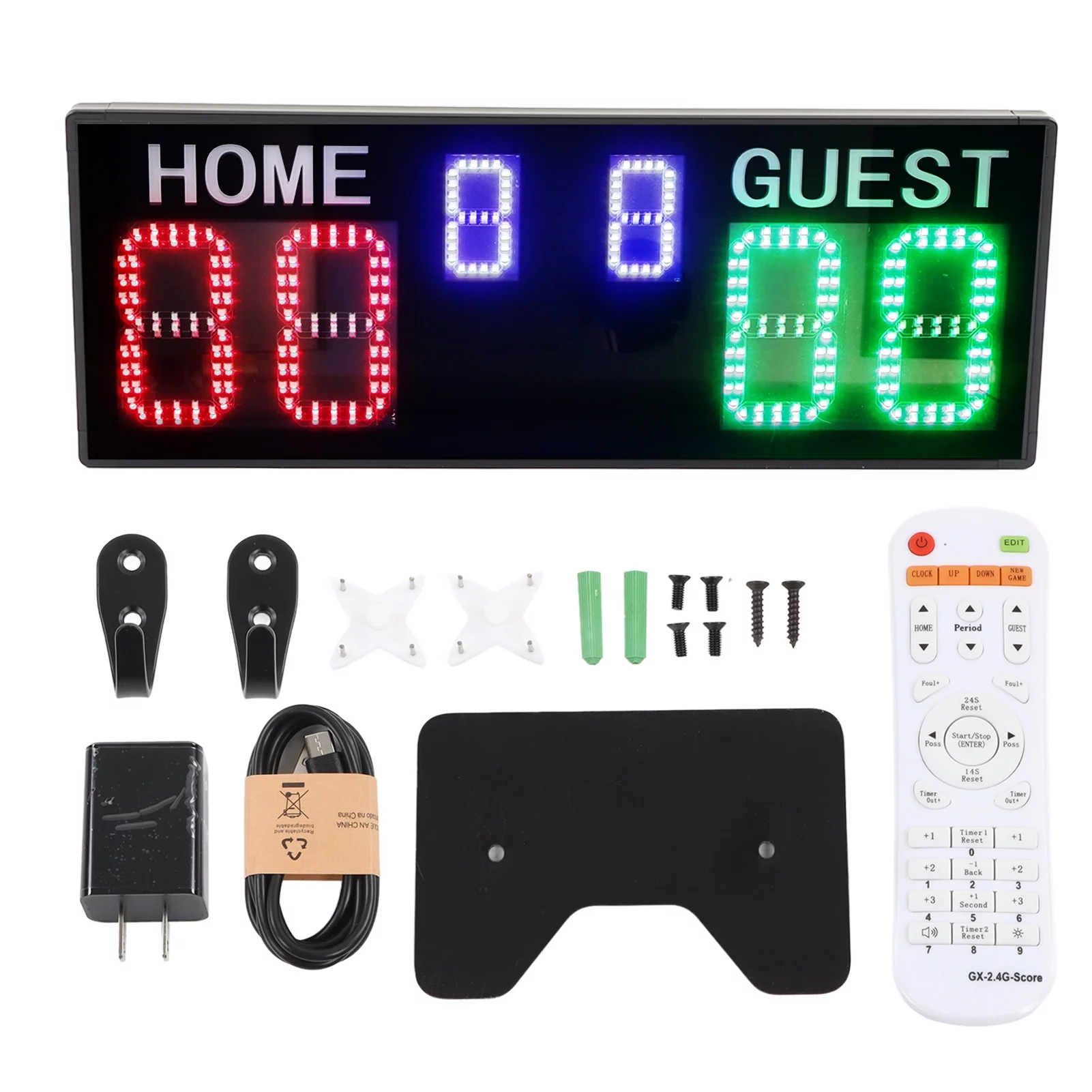 Samshow 2025 LED Electronic Scoreboard Digital Score Keeper With