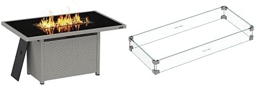 EAST OAK 52'' Propane Fire Pit Table, 60,000 BTU Gas Firepit with ...