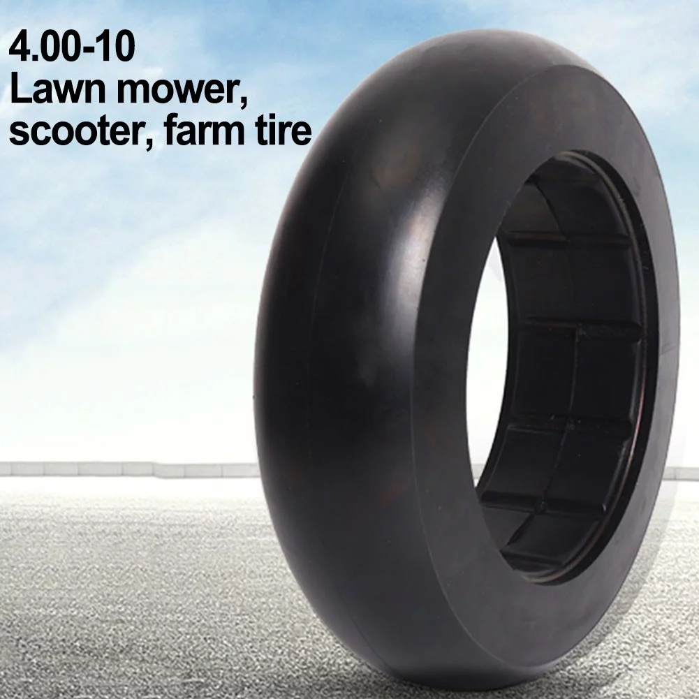 RAINB High Speed Slick 4.00-10 Electric Scooter Solid Tyre Ebike 10Inchslick Tires