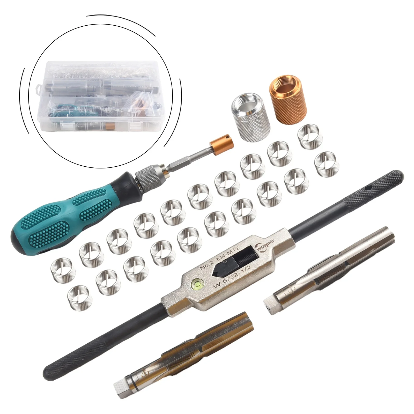 Bike Bicycle Crank Arm Pedal 9/16 inchThread repair Tool Kit for Damaged Threads