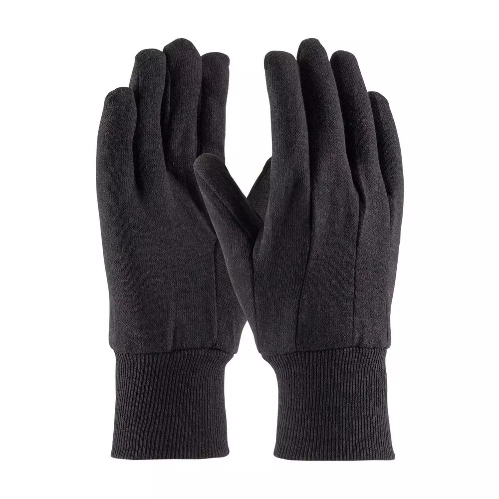 PIP® Brown Cotton and Plastic Jersey Gloves