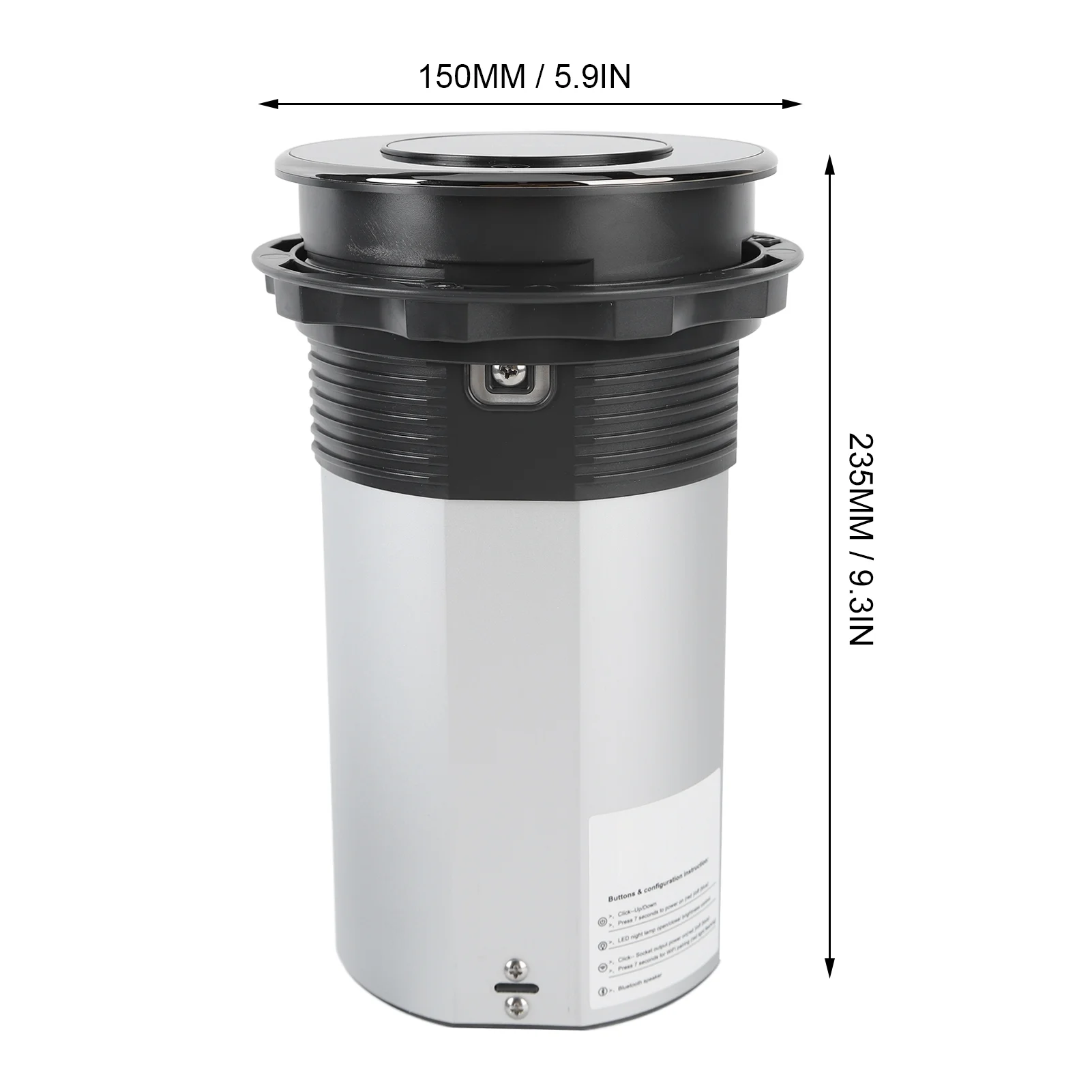 WiFi Automatic Pop Up Power Socket With 15w Wireless Charging 3 Socket 2 USB Bluetooth Speaker US Plug 110V?250V