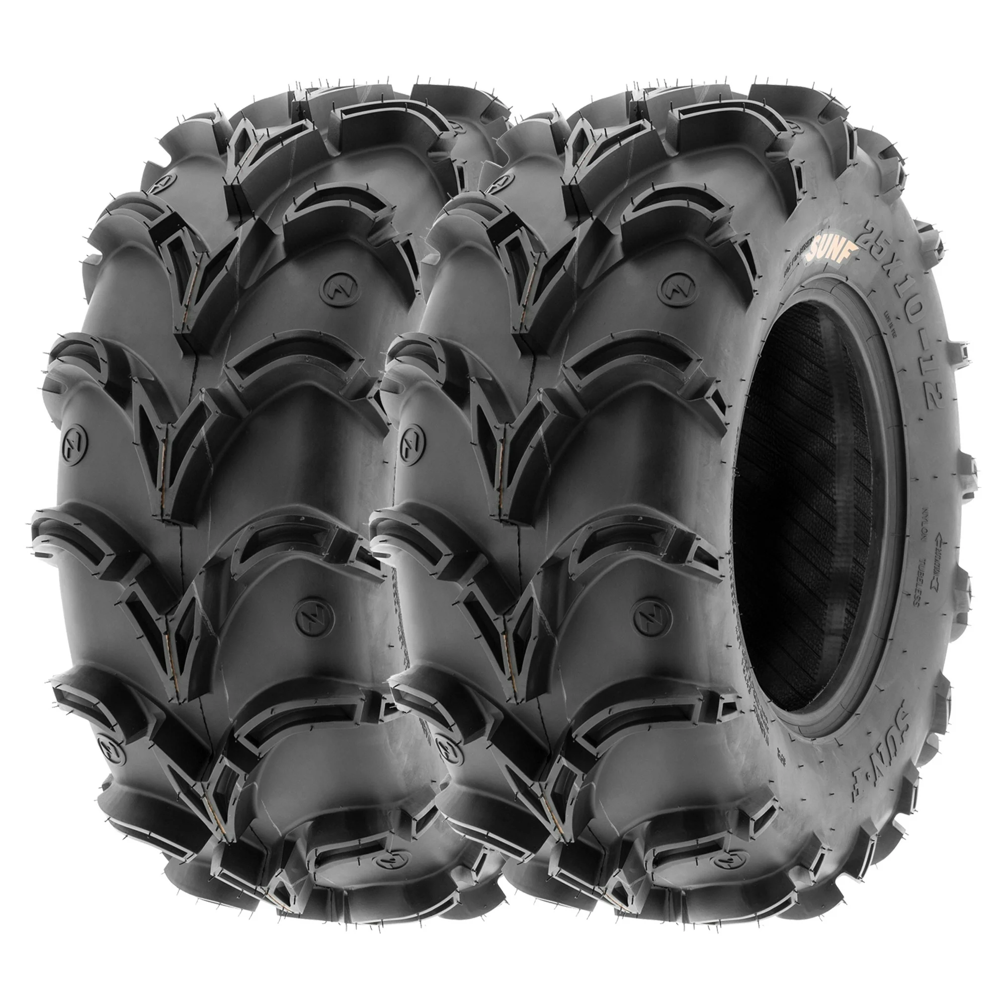 SunF 28x10-12 28x10x12 ATV UTV All Terrain Tire 6 PR A050 (Pair of 2)