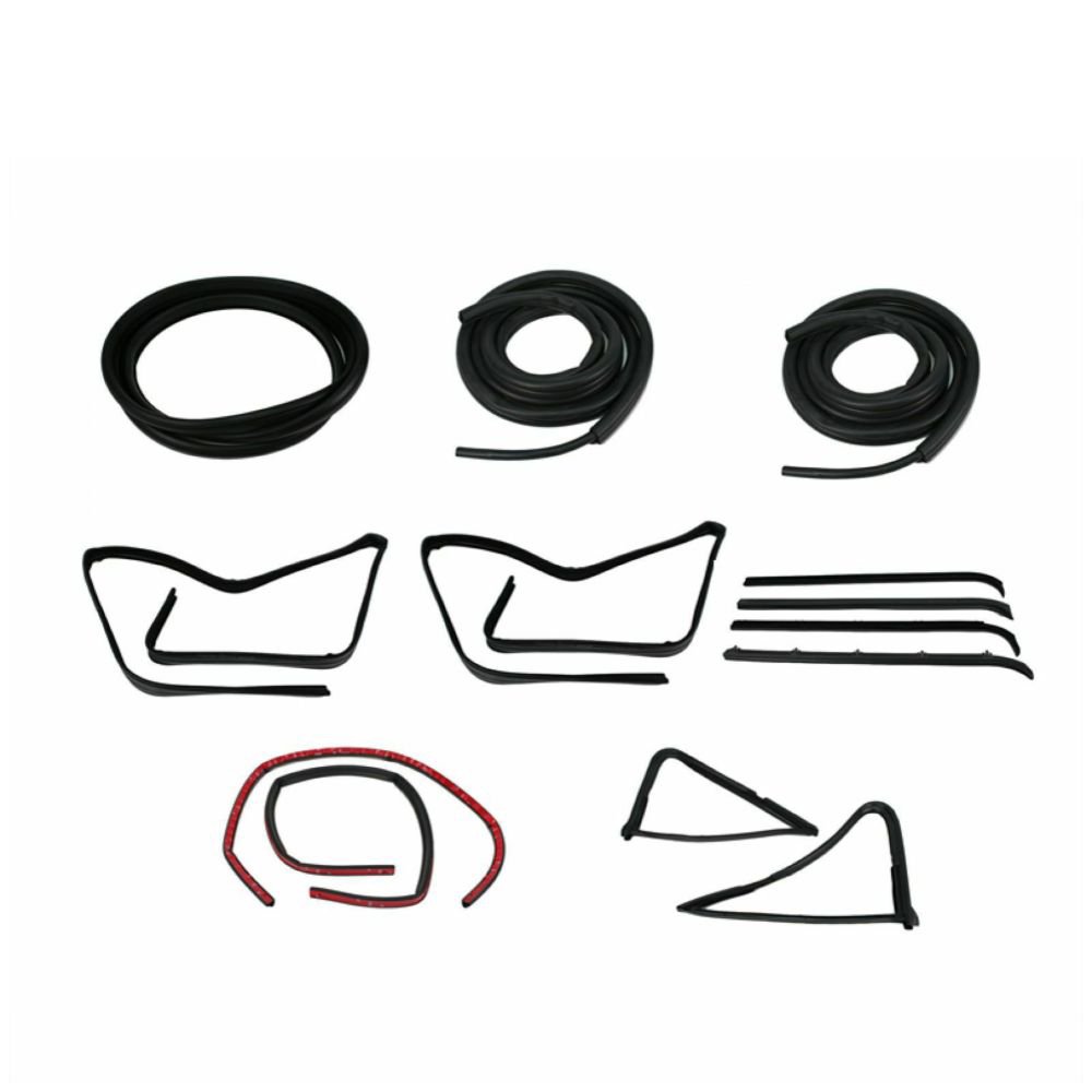 Complete Seal Kit All Black Window Trim For 1980-1986 Ford F-Series
