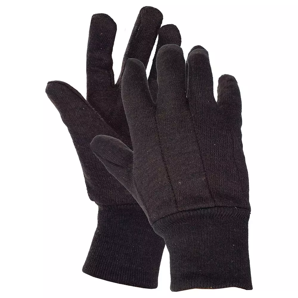 ERB Safety Brown Cotton Jersey Glove in Brown (12 Pair per Box)