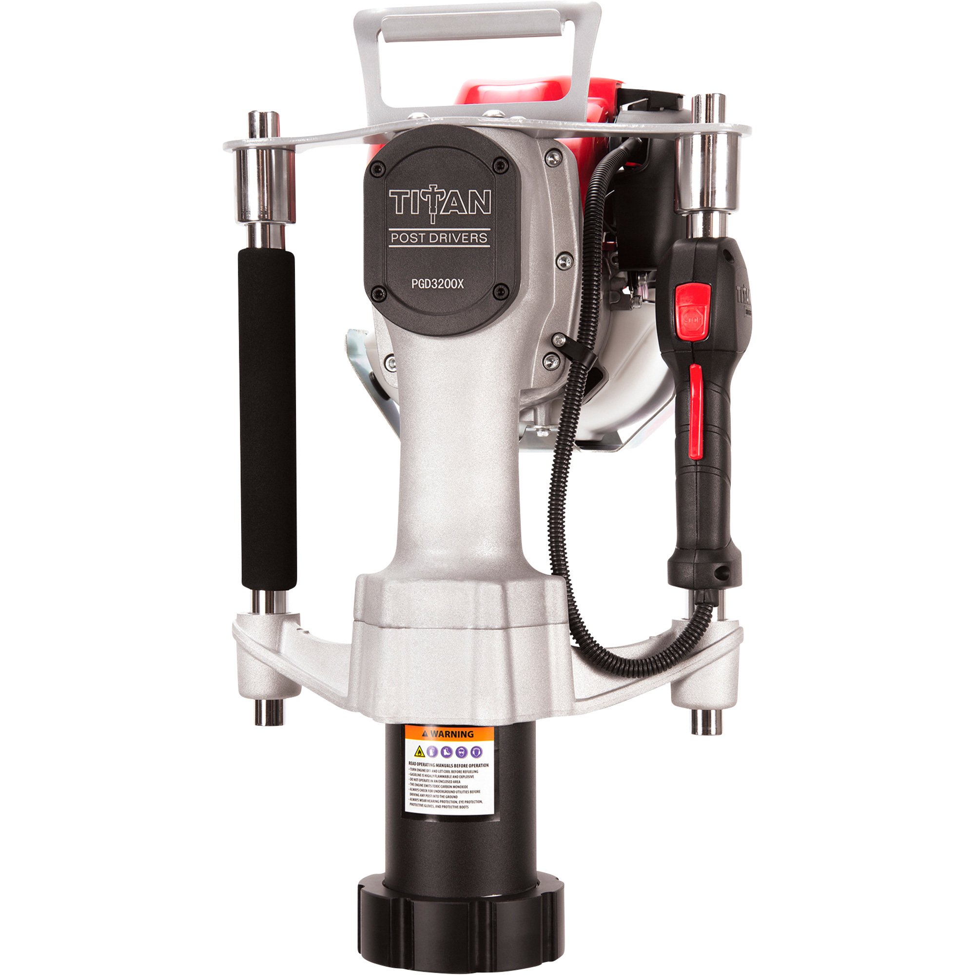 Titan Post Driver — 45-Lb. Driving Head, 1.3 HP Honda GX Engine, Model ...