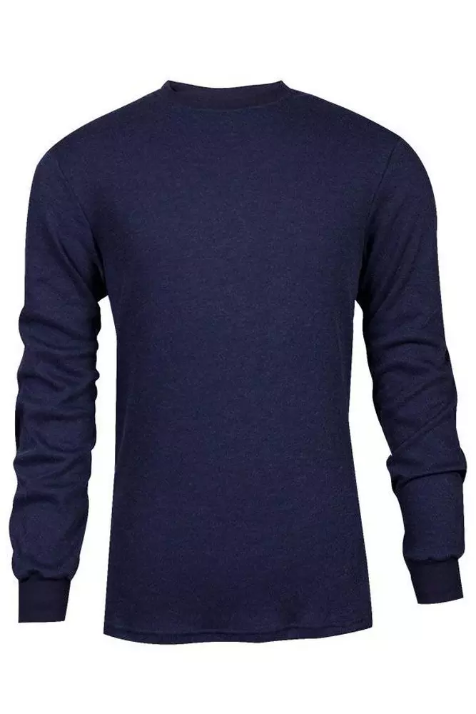 National Safety Apparel® Navy FR LONG SLV TSHIRT NABL HRC2 LRG