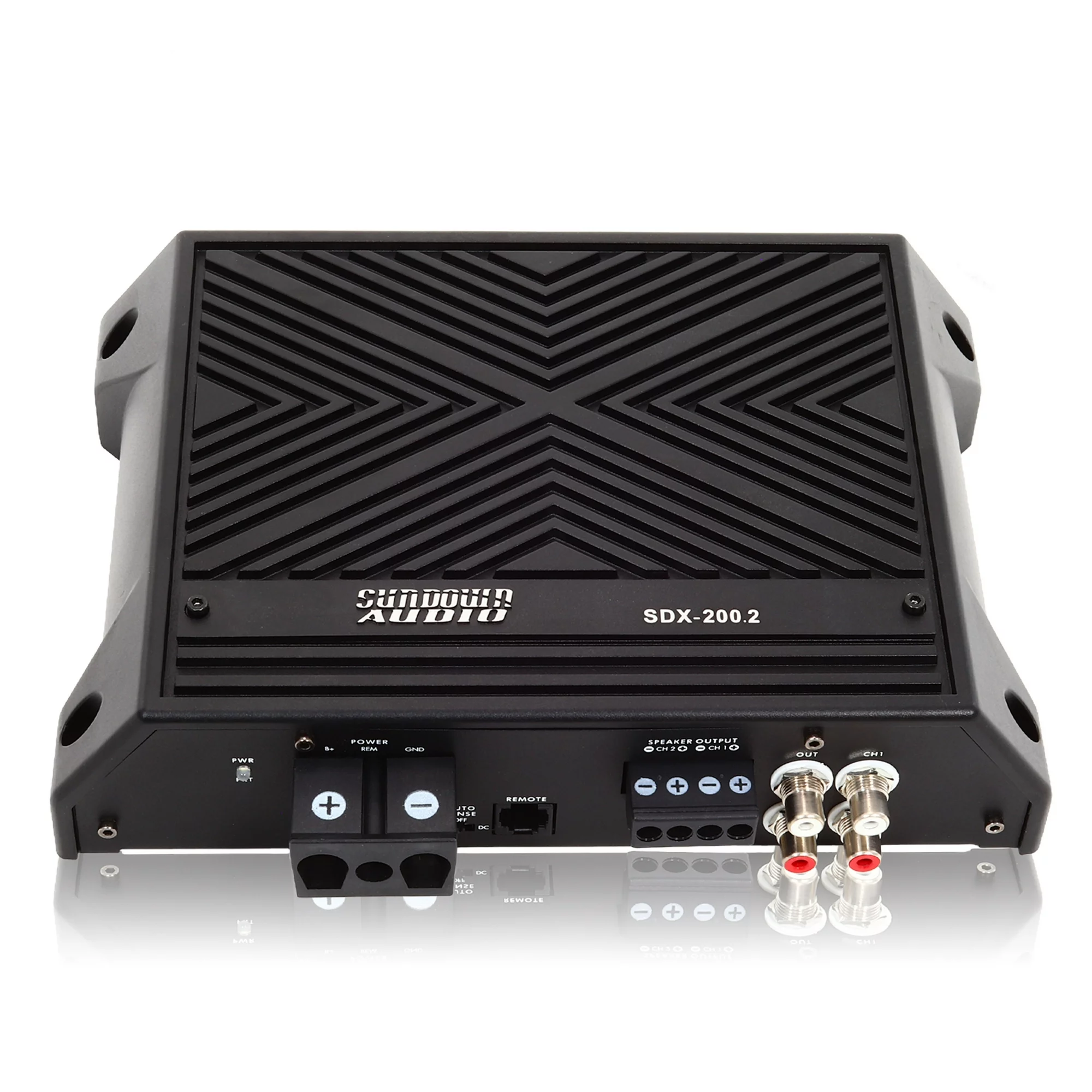 Sundown Audio Full Range Marine & Powersports 2 Ch Amp 200W Class D w/ Bass Knob