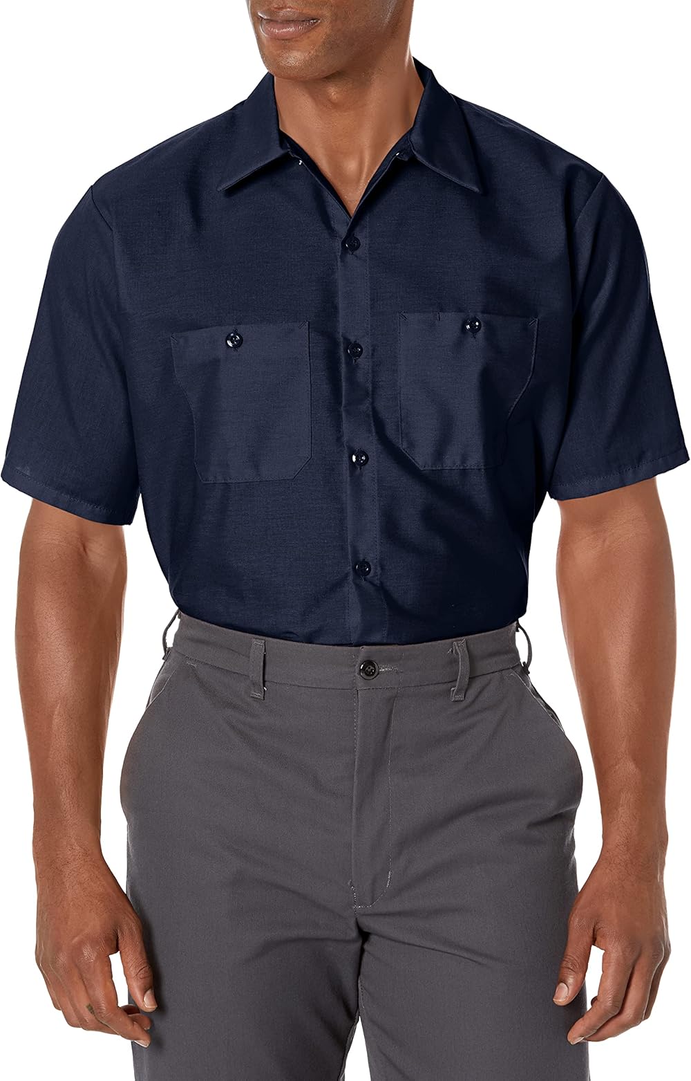 Red Kap Industrial Solid Work Shirts SP24 Navy X-Large - 5 Pack